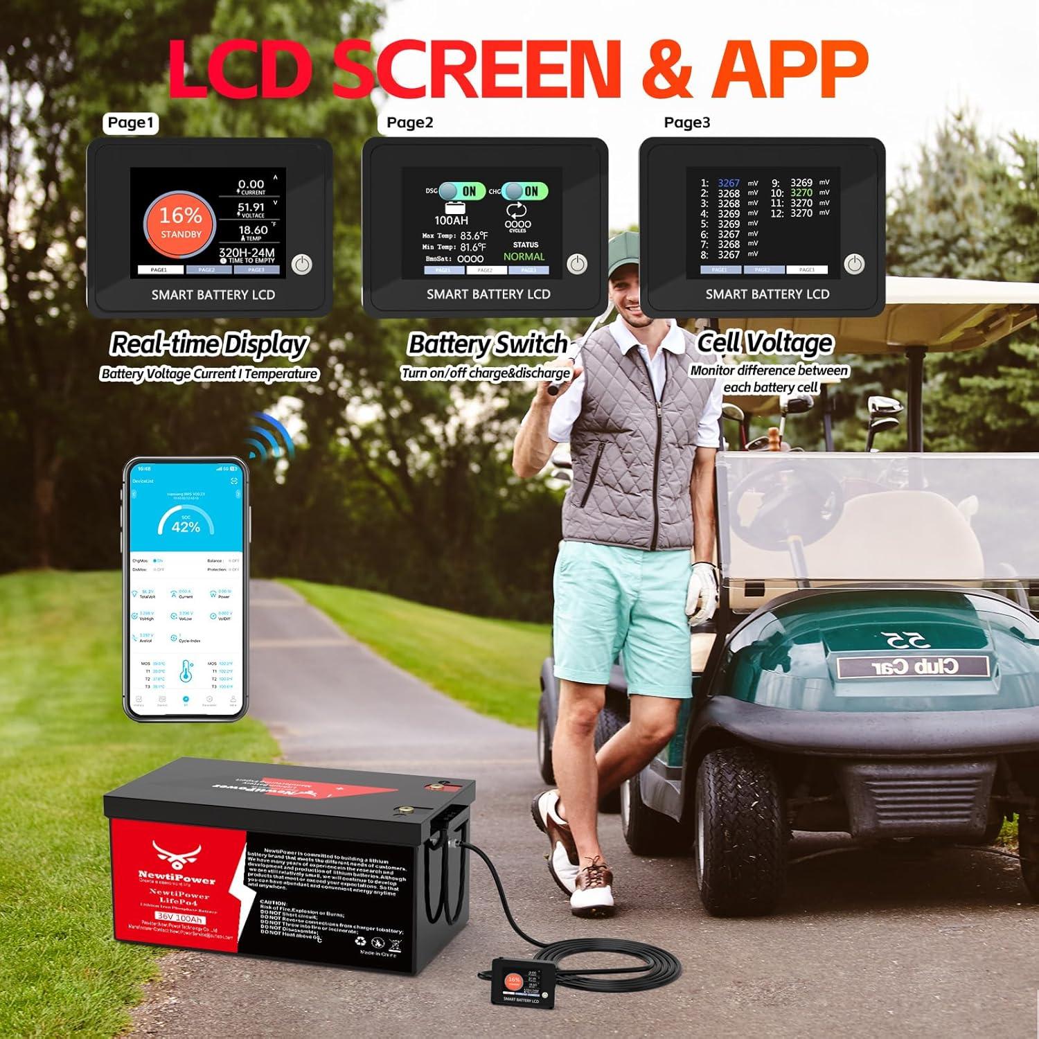 Batería de Litio 36V 100Ah NewtiPower con BMS 200A