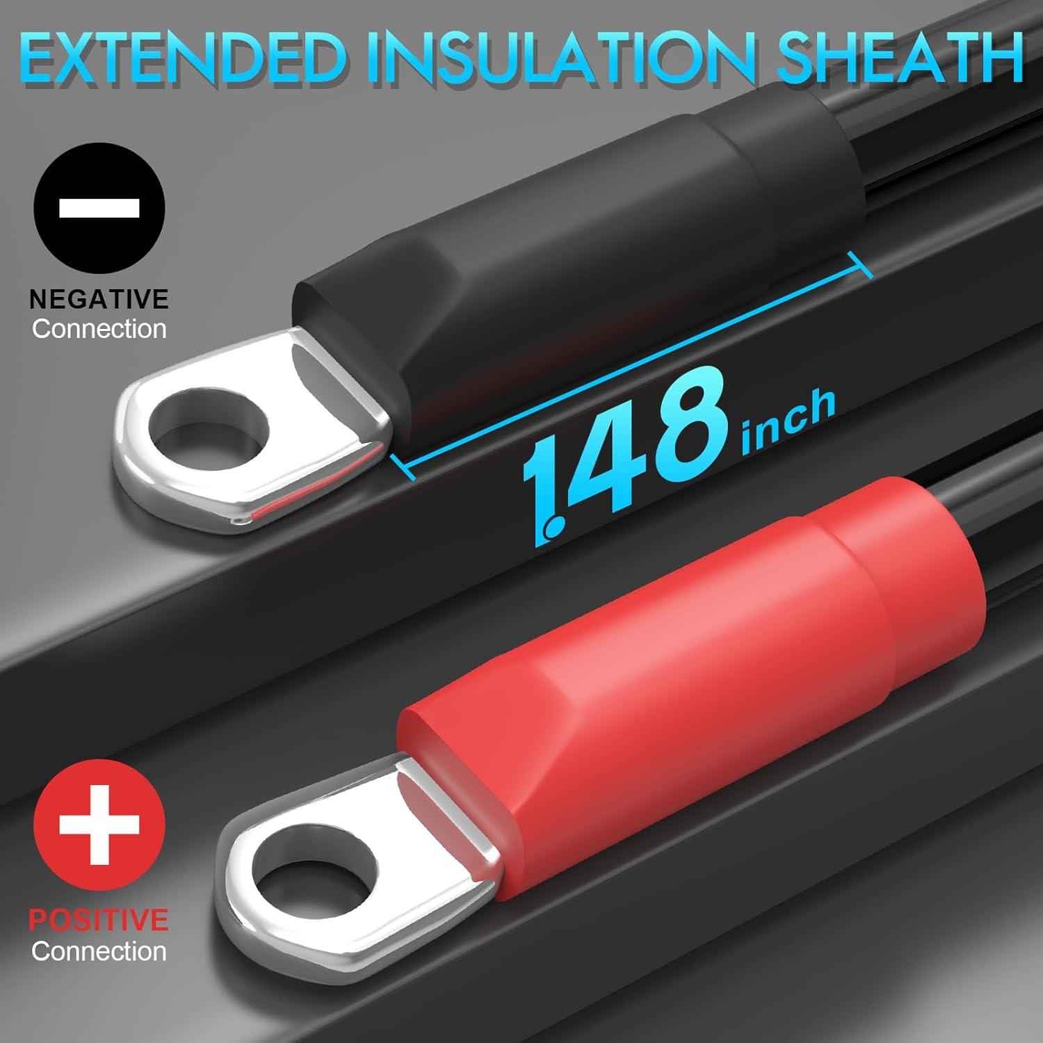 Cables de Batería EZGO 4 AWG Kit 7 PCS para Carro de Golf