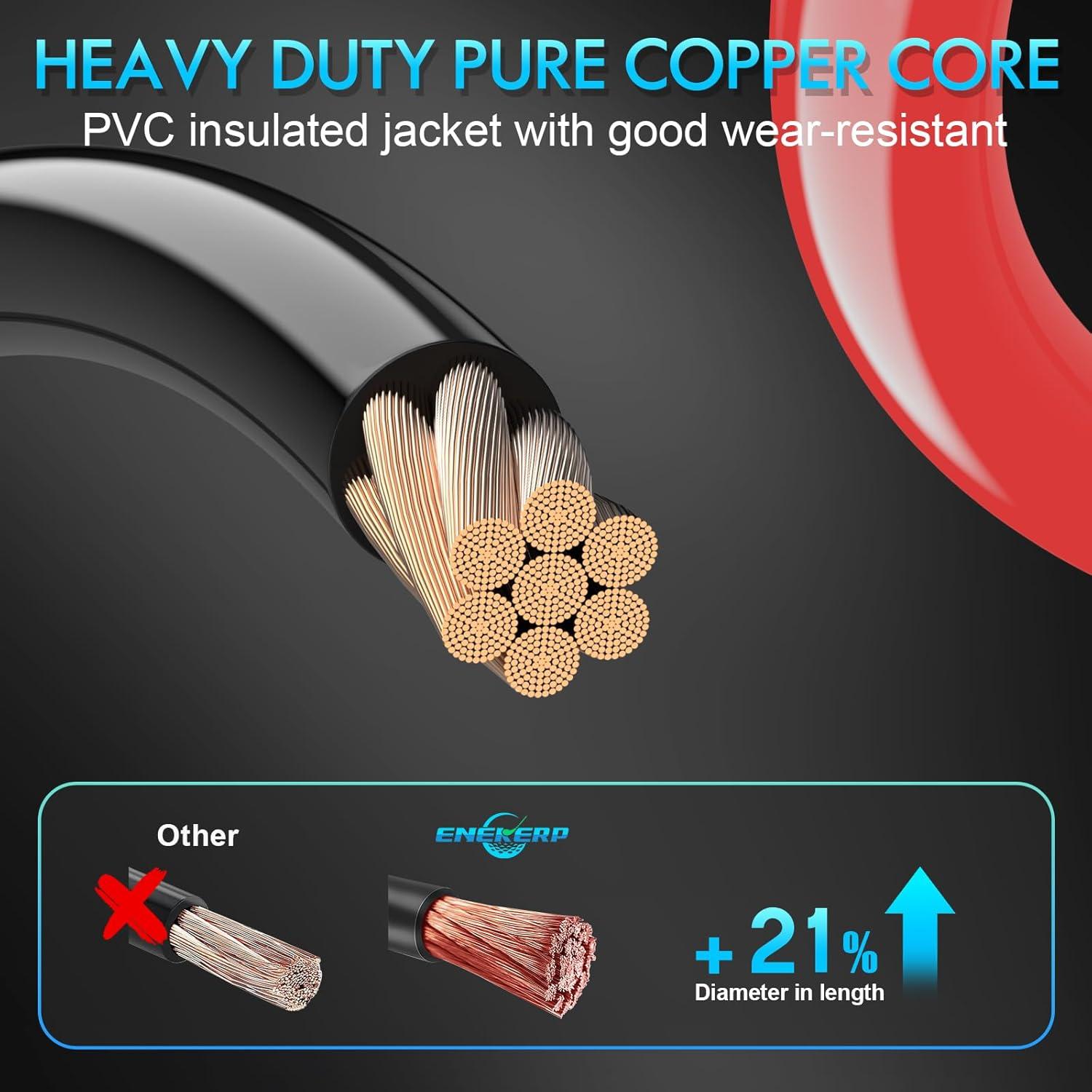 Cables de Batería EZGO 4 AWG Kit 7 PCS para Carro de Golf