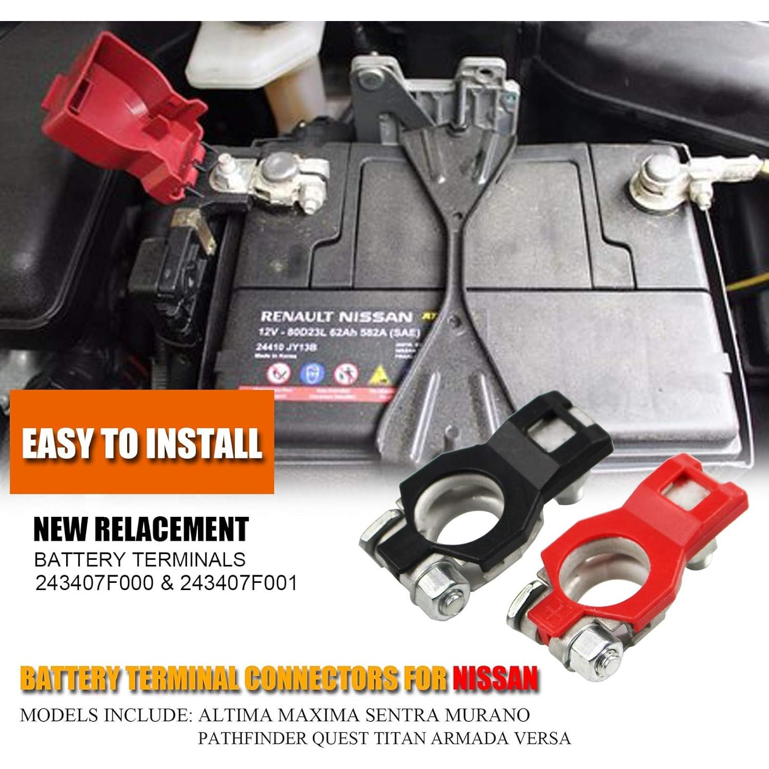 Terminales de Batería Nissan TKDMR TN02 - Positivo y Negativo