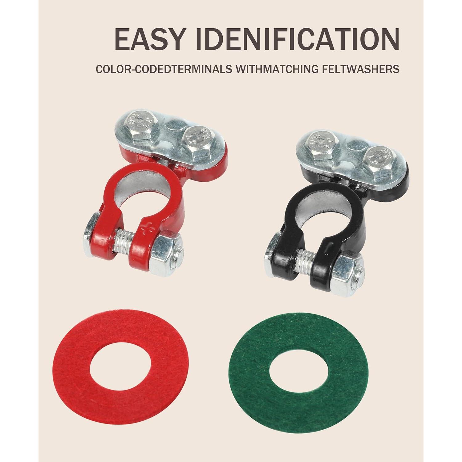 Conectores de terminales de batería bylikeho 1338DPJT001 2PCS