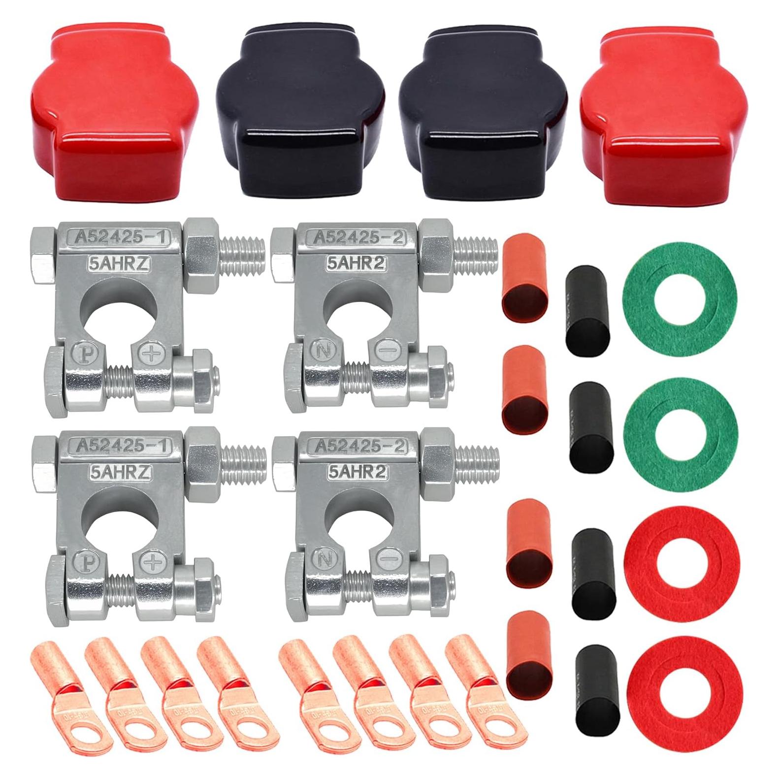 Conectores de Batería DLronwey 28 Piezas 2 Gauge 9.53 mm