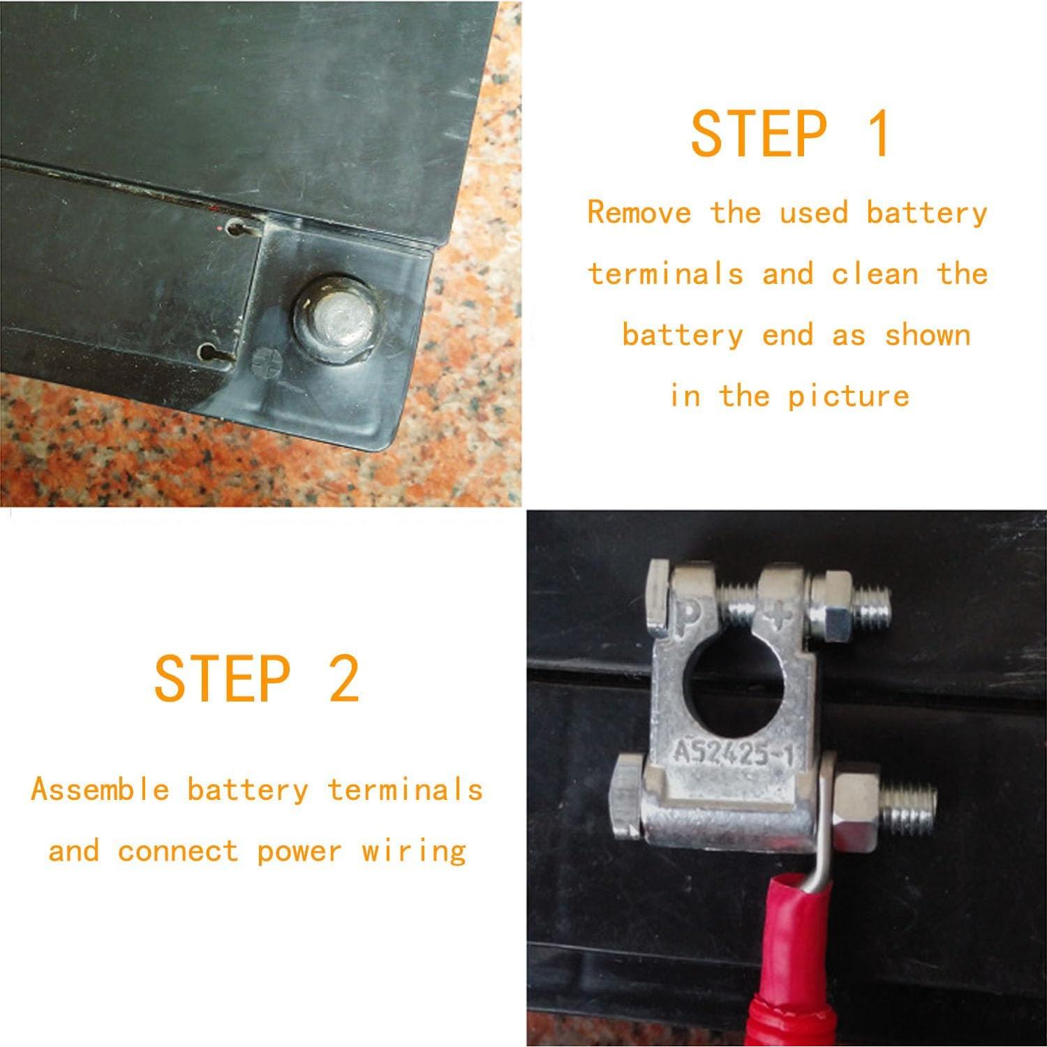Conectores de Batería DLronwey 28 Piezas 2 Gauge 9.53 mm