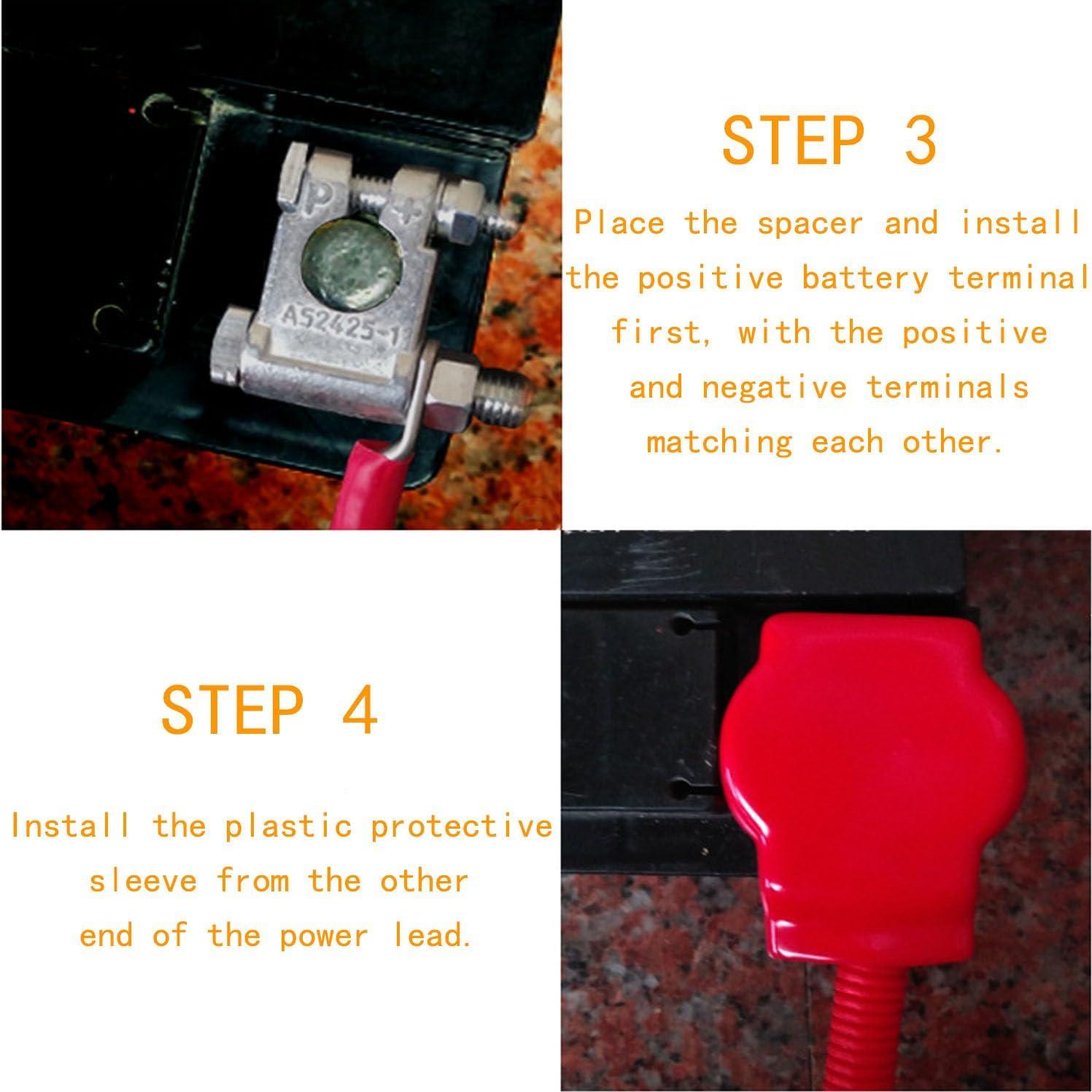 Conectores de Batería DLronwey 28 Piezas 2 Gauge 9.53 mm