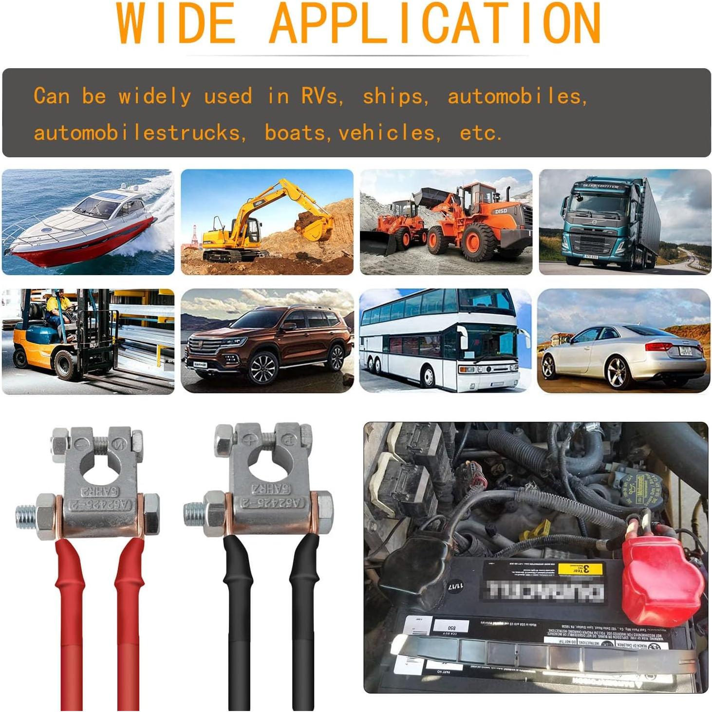 Conectores de Batería DLronwey 28 Piezas 2 Gauge 9.53 mm