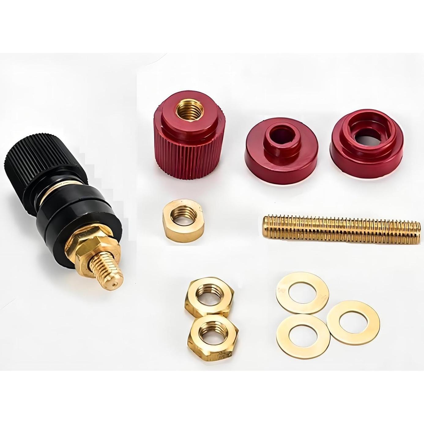 Terminales de Batería de Cobre Puro WWZMDiB M6 (6.35 mm) 2 Pcs