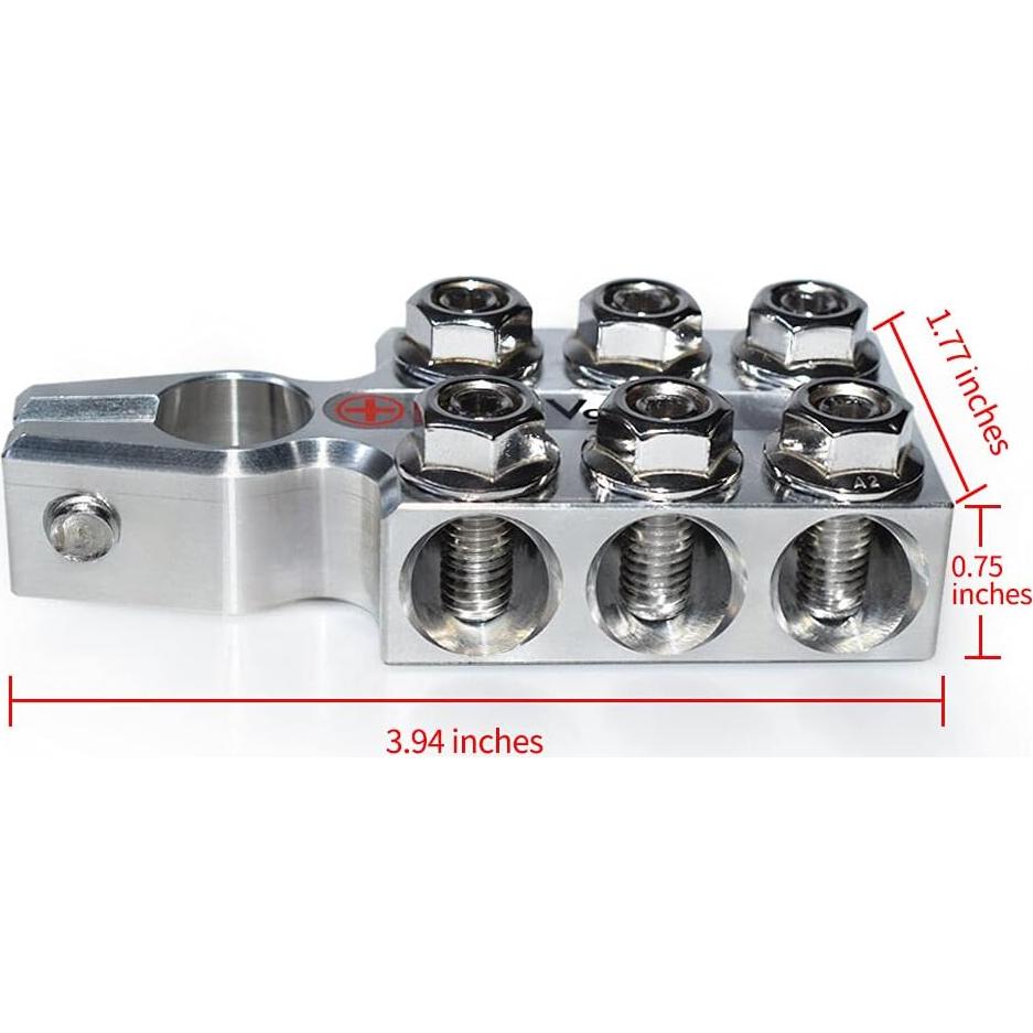 Garras de Terminal de Batería Vgate A12 8AWG a 4/0 AWG