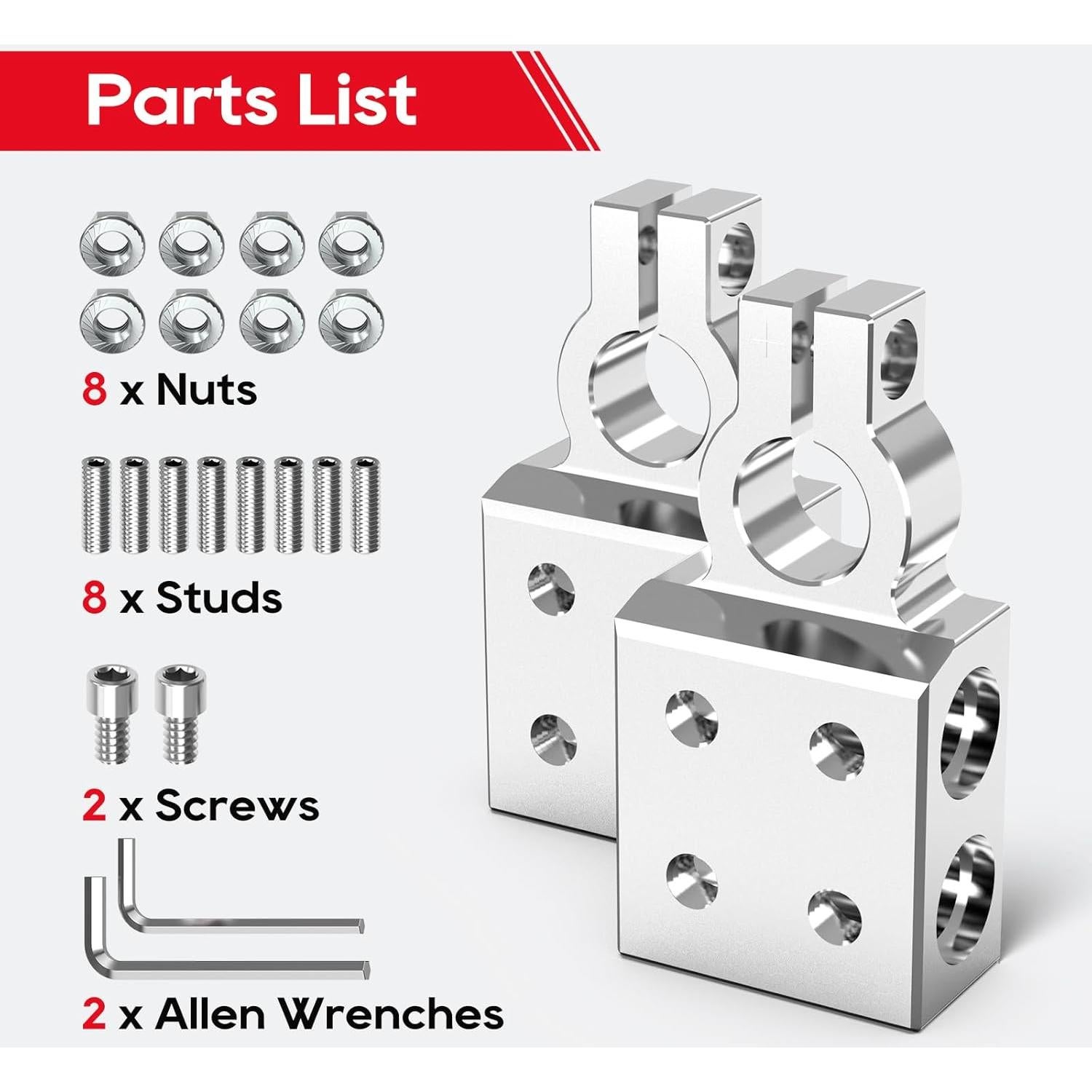 Conector de terminal de batería TOPDC 8 vías 8AWG a 4/0 AWG