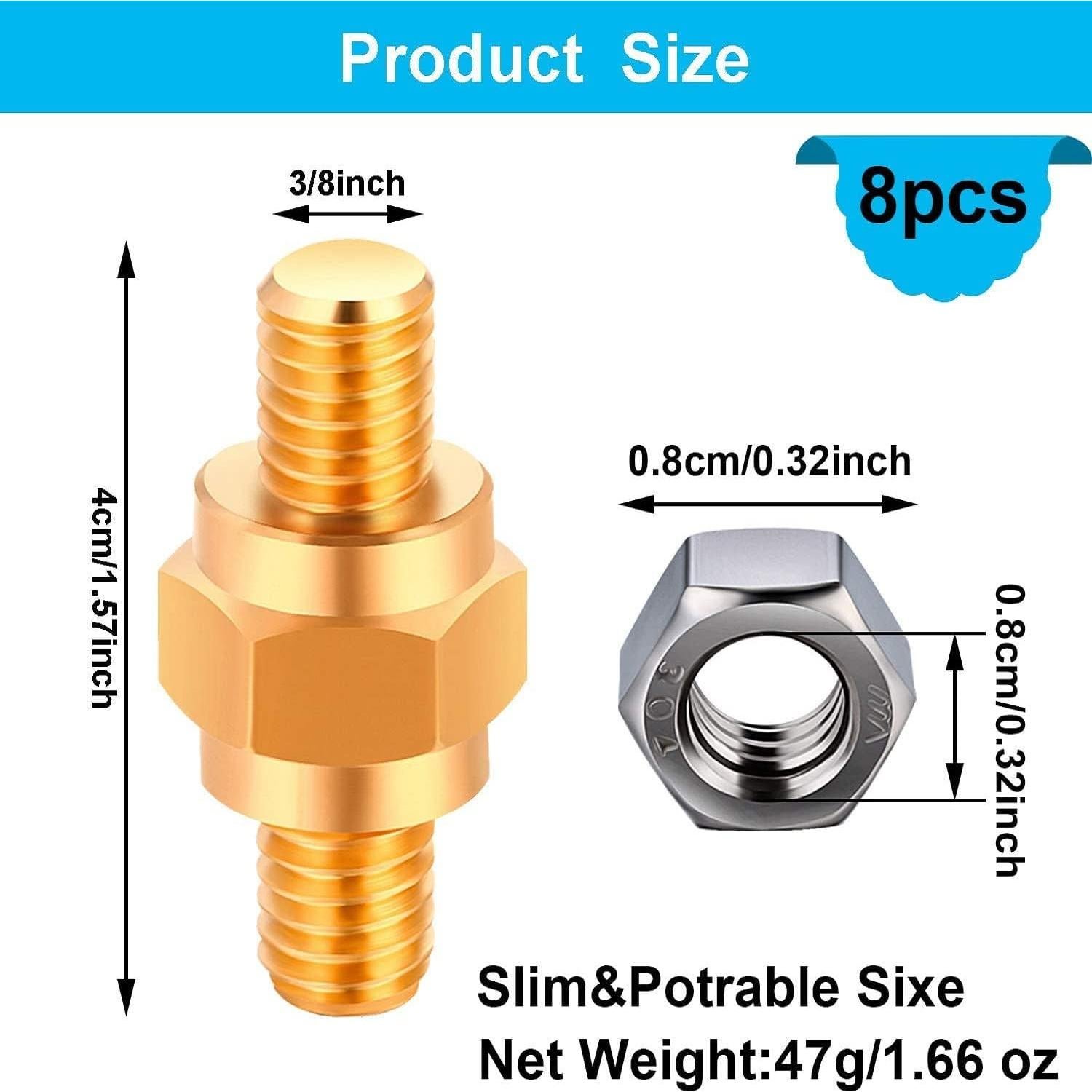 Adaptador de Terminal de Batería Boao - 8 Piezas de Latón