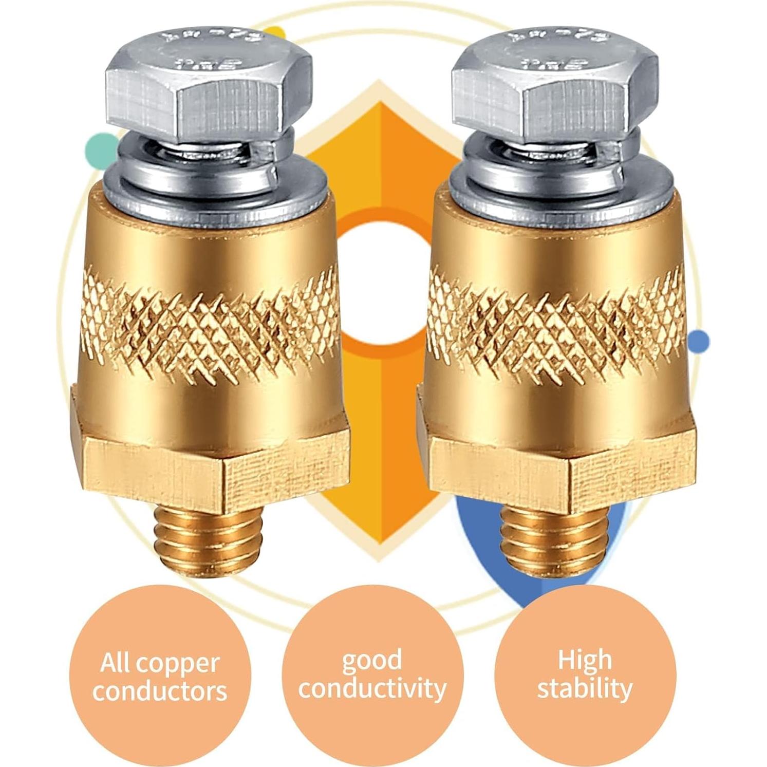 Juego de 2 Conectores de Terminal de Batería M8 Siyurongg
