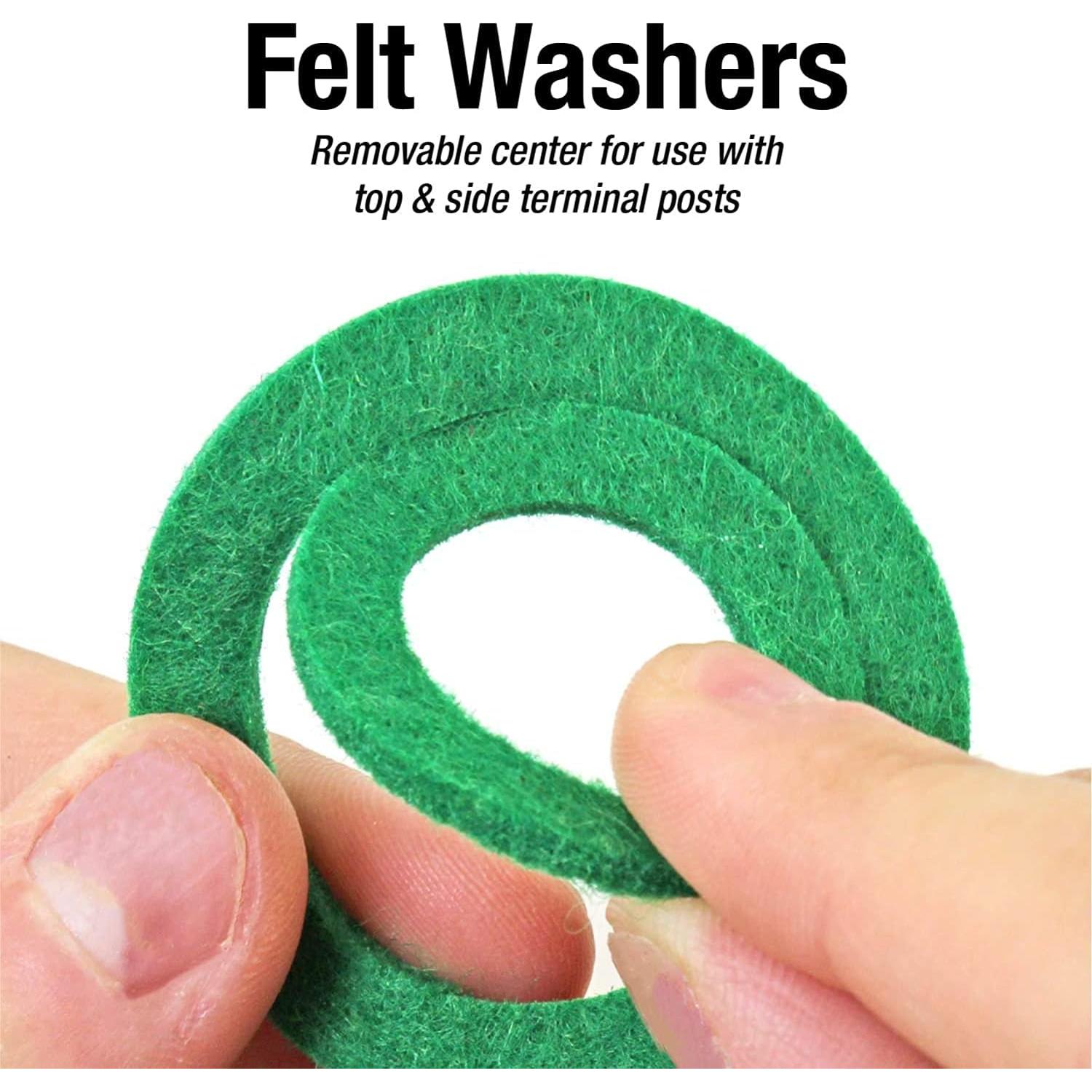 Juego de terminales de batería CZC AUTO 12V con arandelas