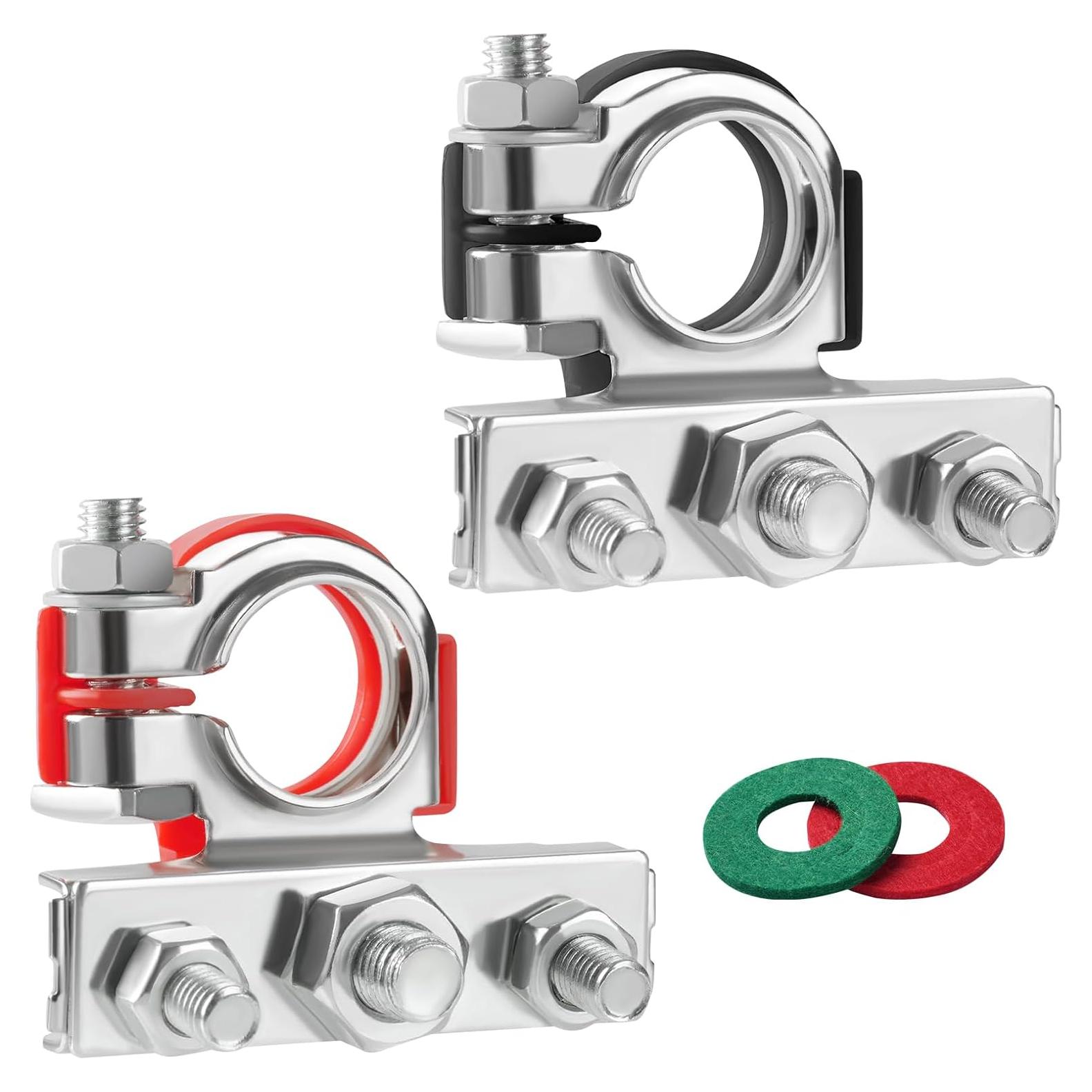 Conectores de Terminal de Batería 3 Vías XIOGZAXI Cobre Anticorrosión