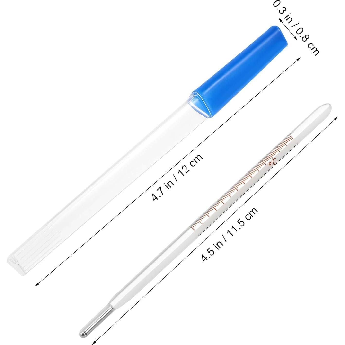 Termómetro de vidrio oral MAGICLULU 12.5cm lectura rápida