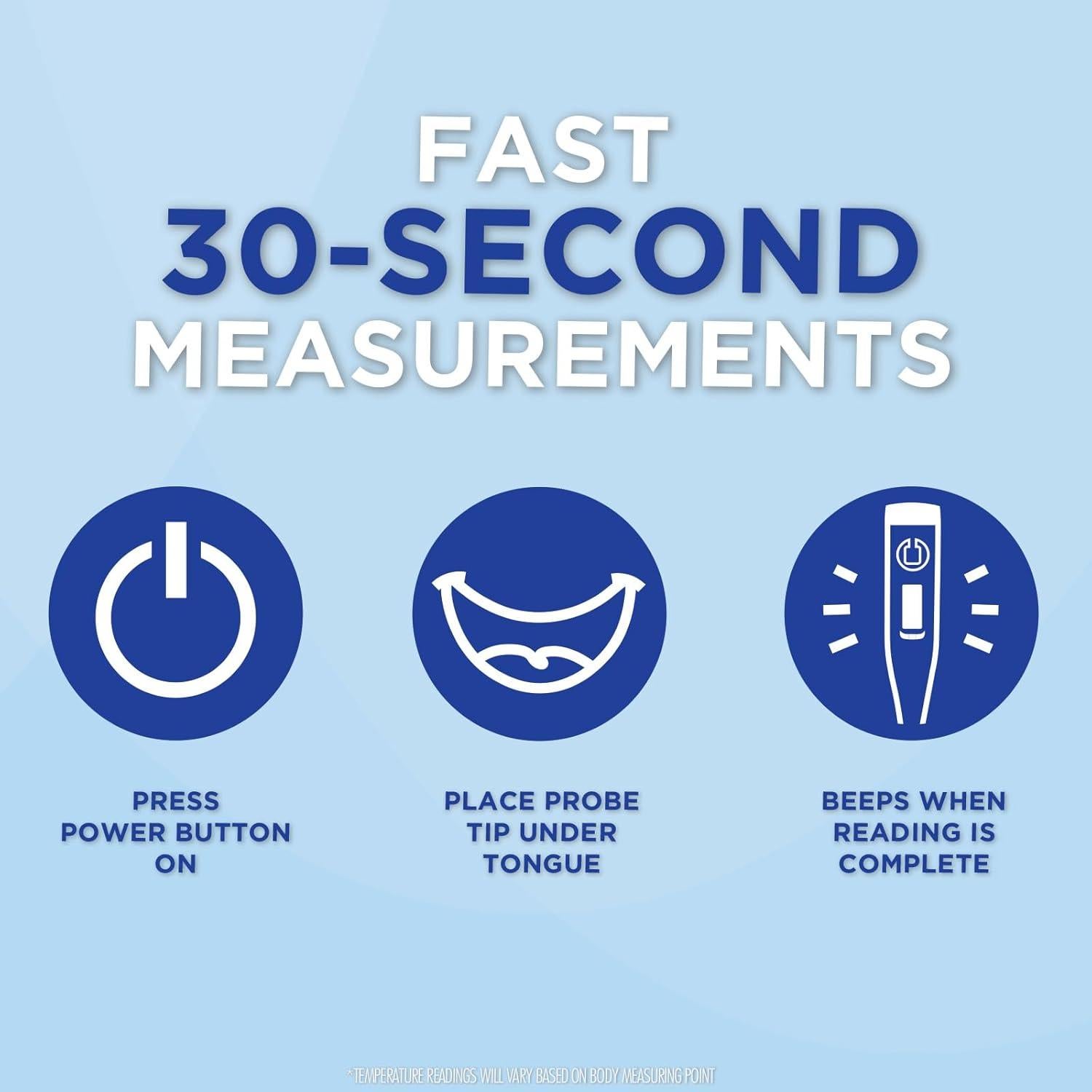 Termómetro Digital Healthwise 30 Segundos con Alerta de Fiebre