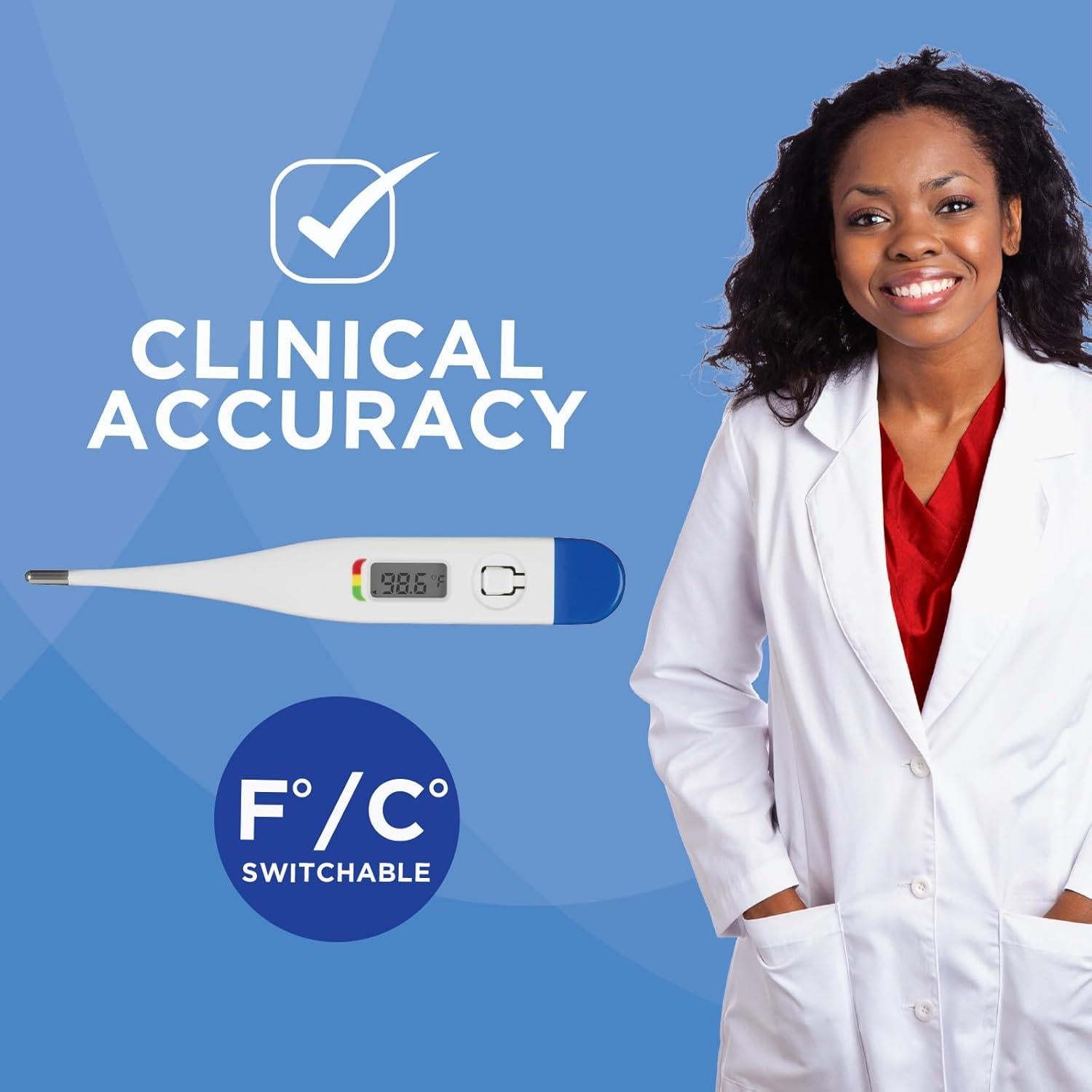 Termómetro Digital Healthwise 30 Segundos con Alerta de Fiebre