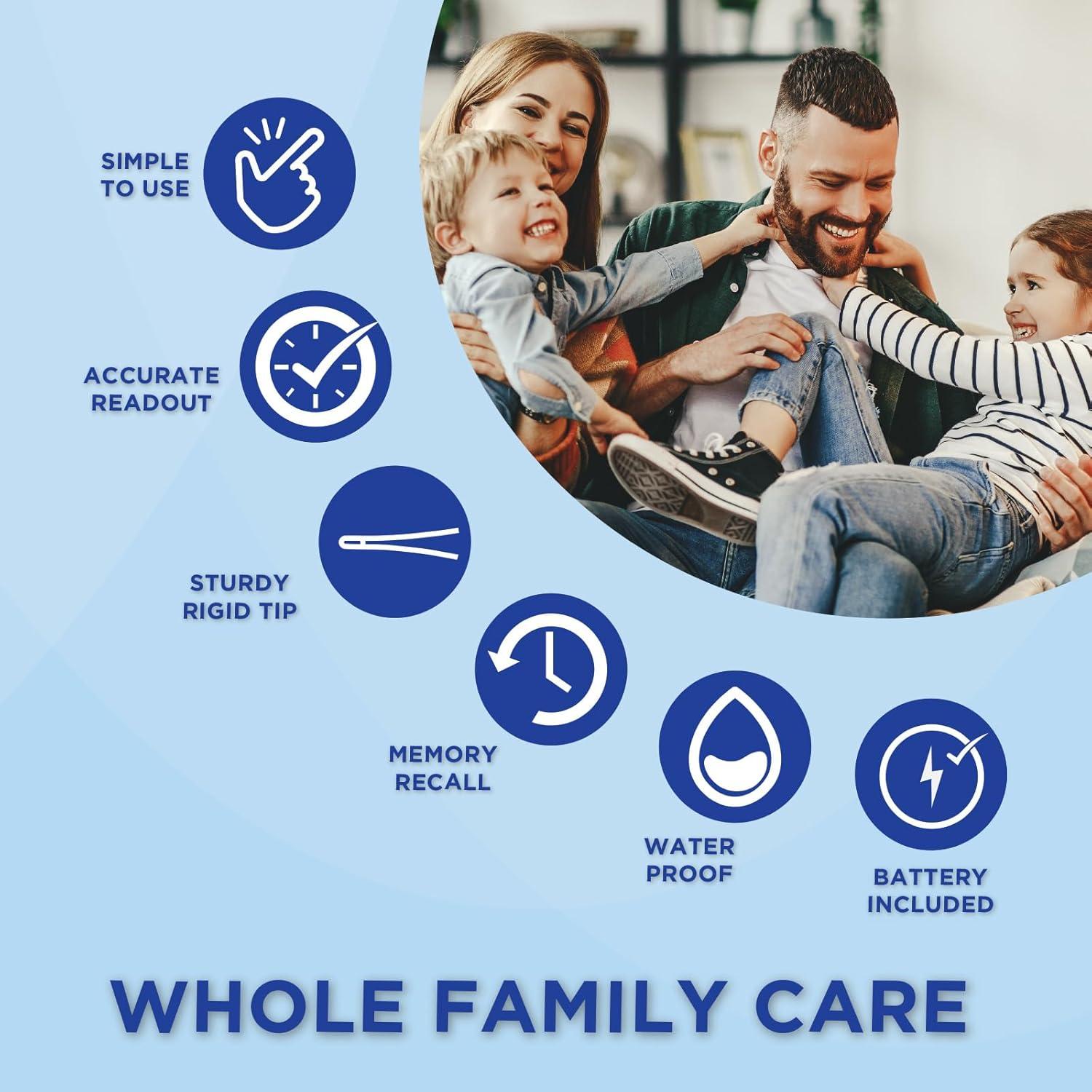 Termómetro Digital Veridian 08-918 | Lectura 60 Segundos | Alerta de Fiebre