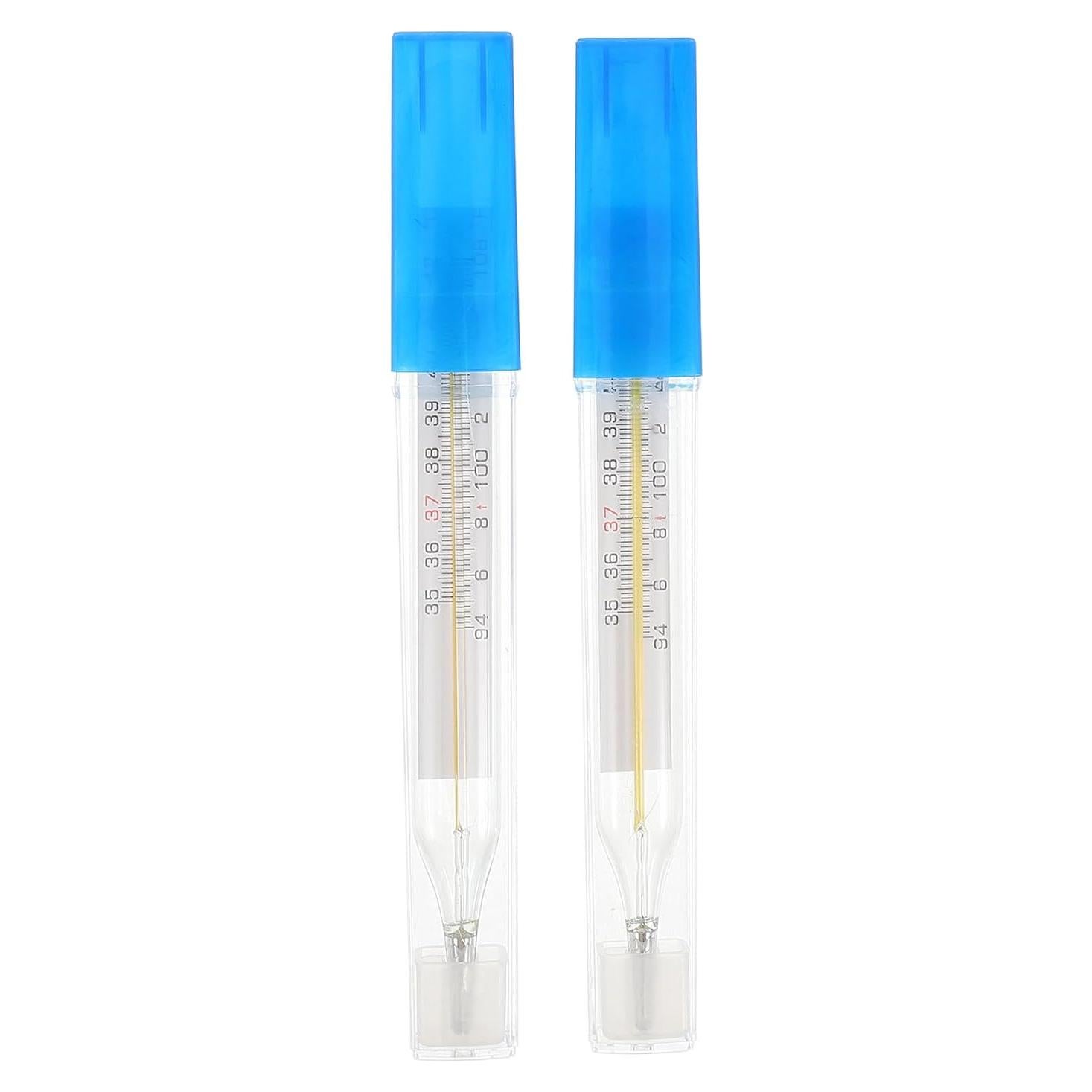 Termómetro de vidrio oral JOINPAYA 12.5 cm 2 piezas lectura rápida