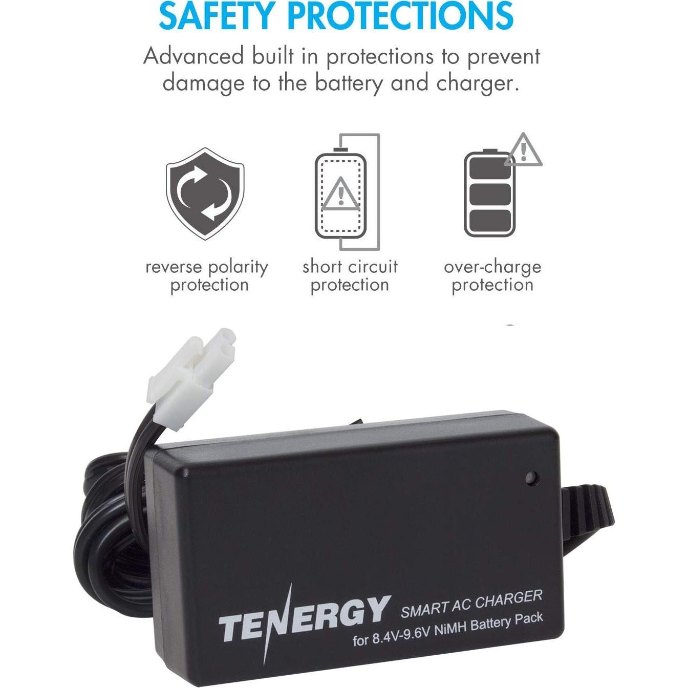 Batería Tenergy 8.4V 1600mAh NiMH + Cargador Mini Tamiya