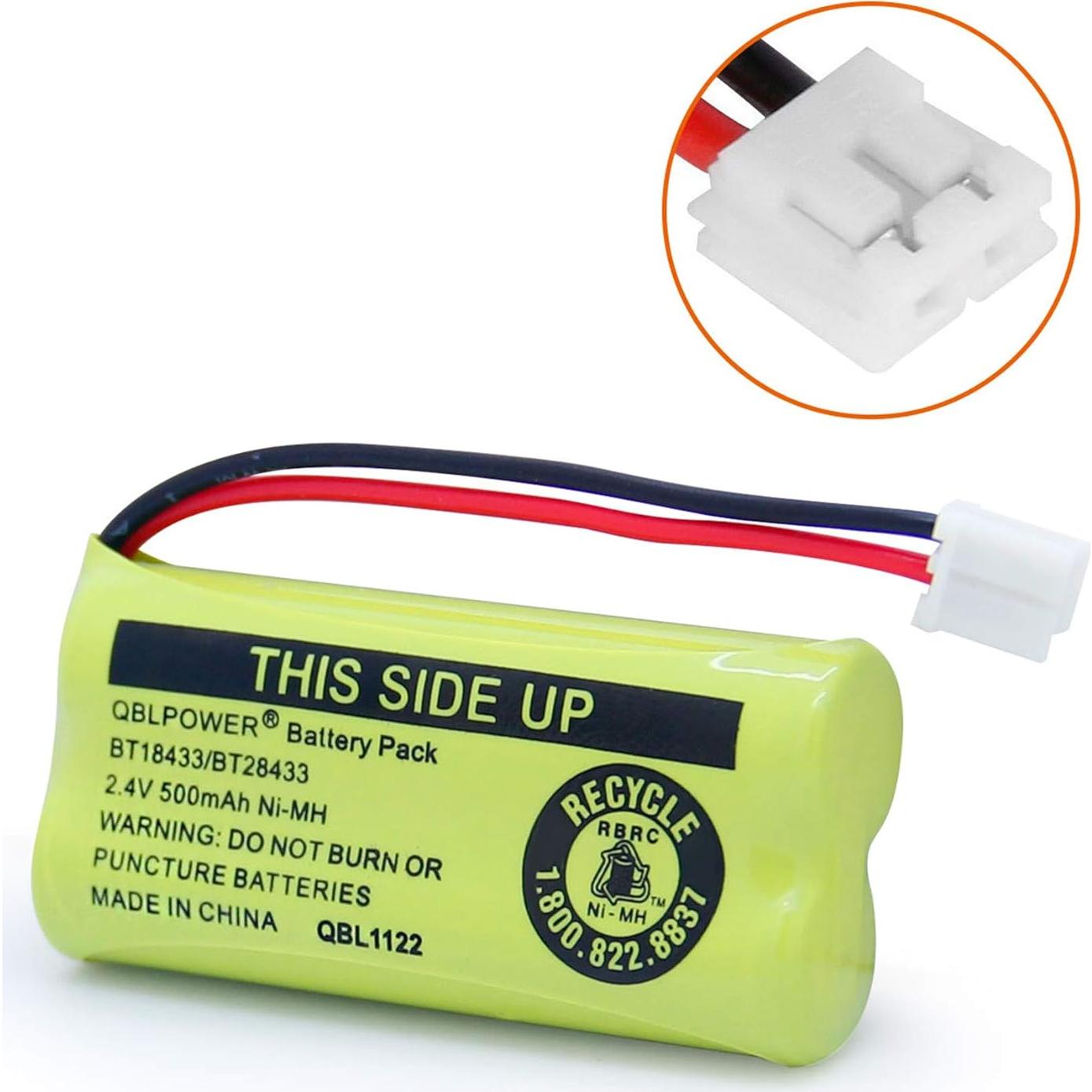 Batería recargable Ni-MH 2.4V 500mAh QBLPOWER para teléfonos