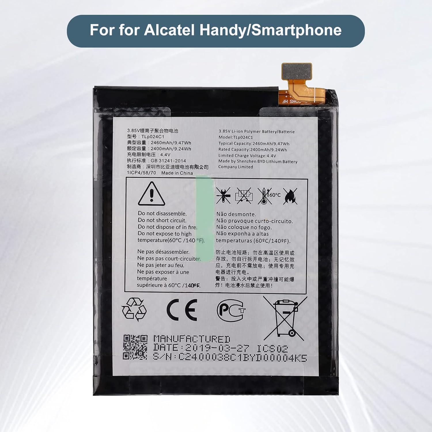 Batería de Reemplazo TLP024CC Alcatel 2400mAh con Herramientas