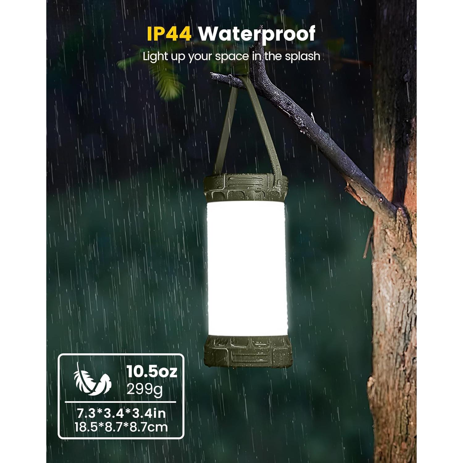 Linterna de Camping Glocusent C12 Recargable 5000mAh 135 LEDs