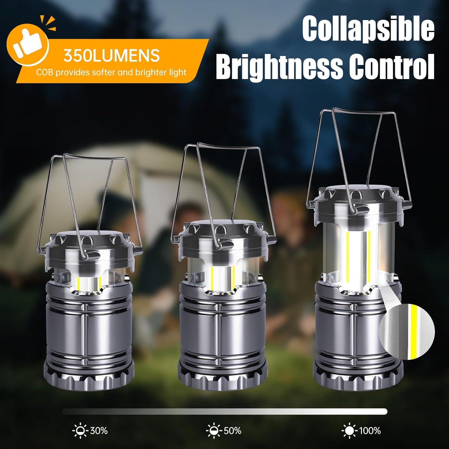 Linterna de Camping LED KunHe 20 Paquete 350 Lúmenes IPX4