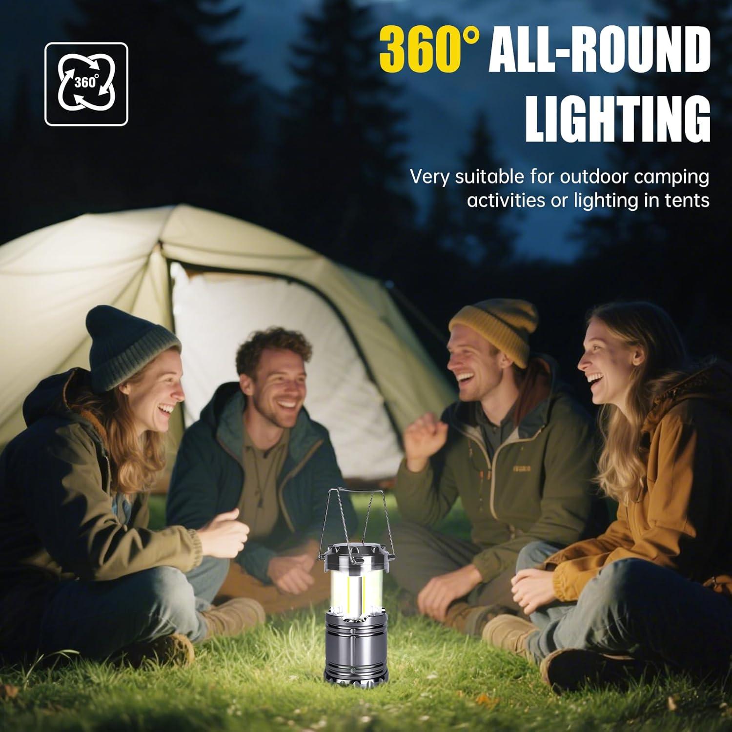 Linterna de Camping LED KunHe 20 Paquete 350 Lúmenes IPX4