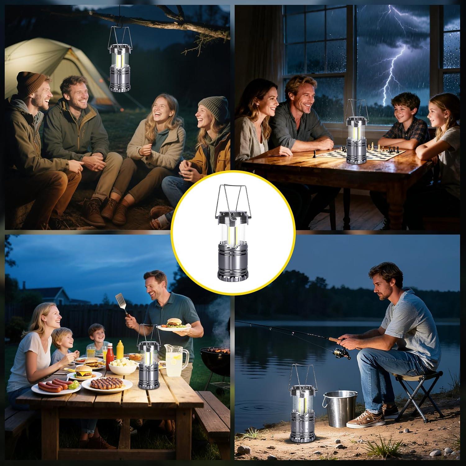 Linterna de Camping LED KunHe 20 Paquete 350 Lúmenes IPX4