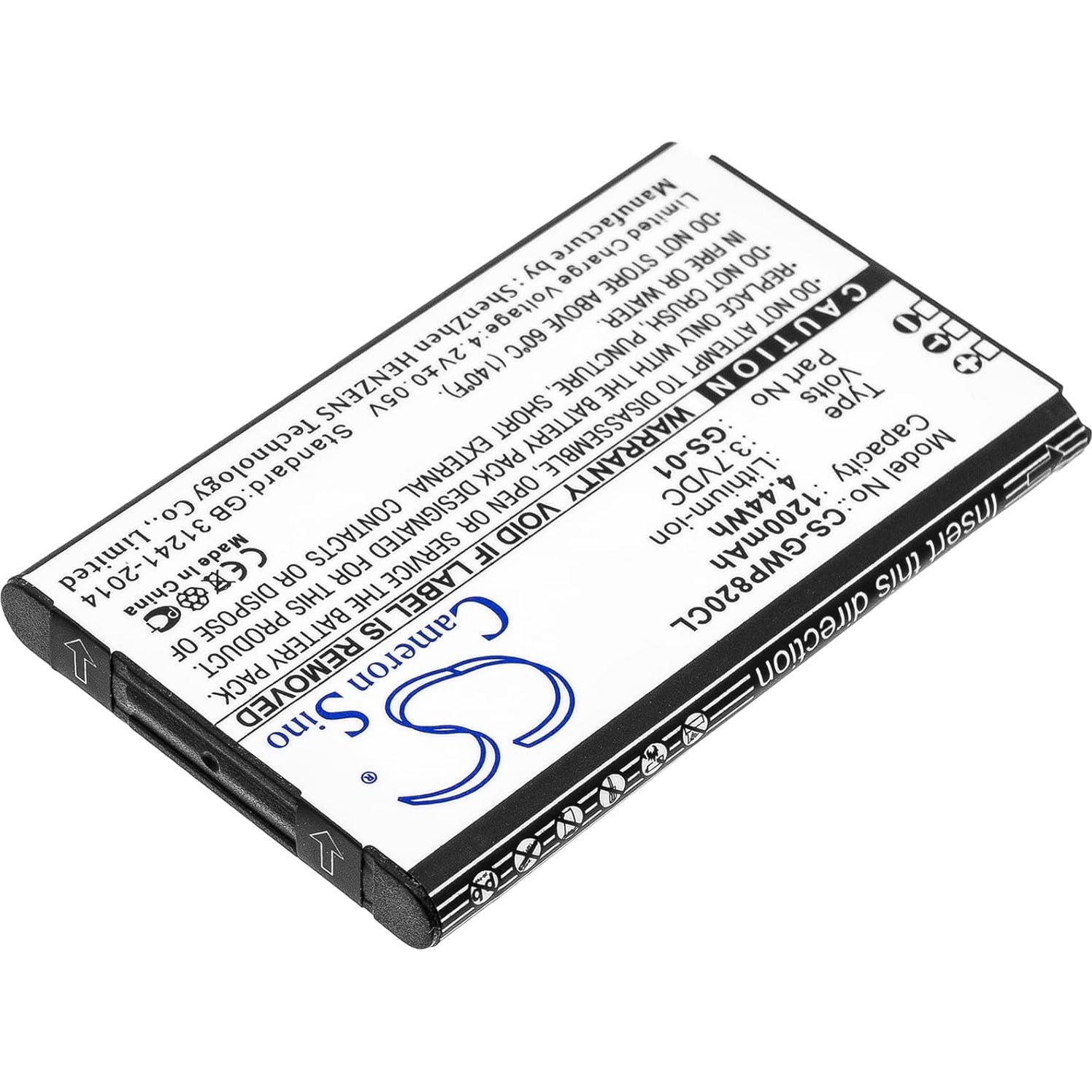 Batería Li-ion 1200mAh GS-01 para Grandstream WP820 WP810 DP730