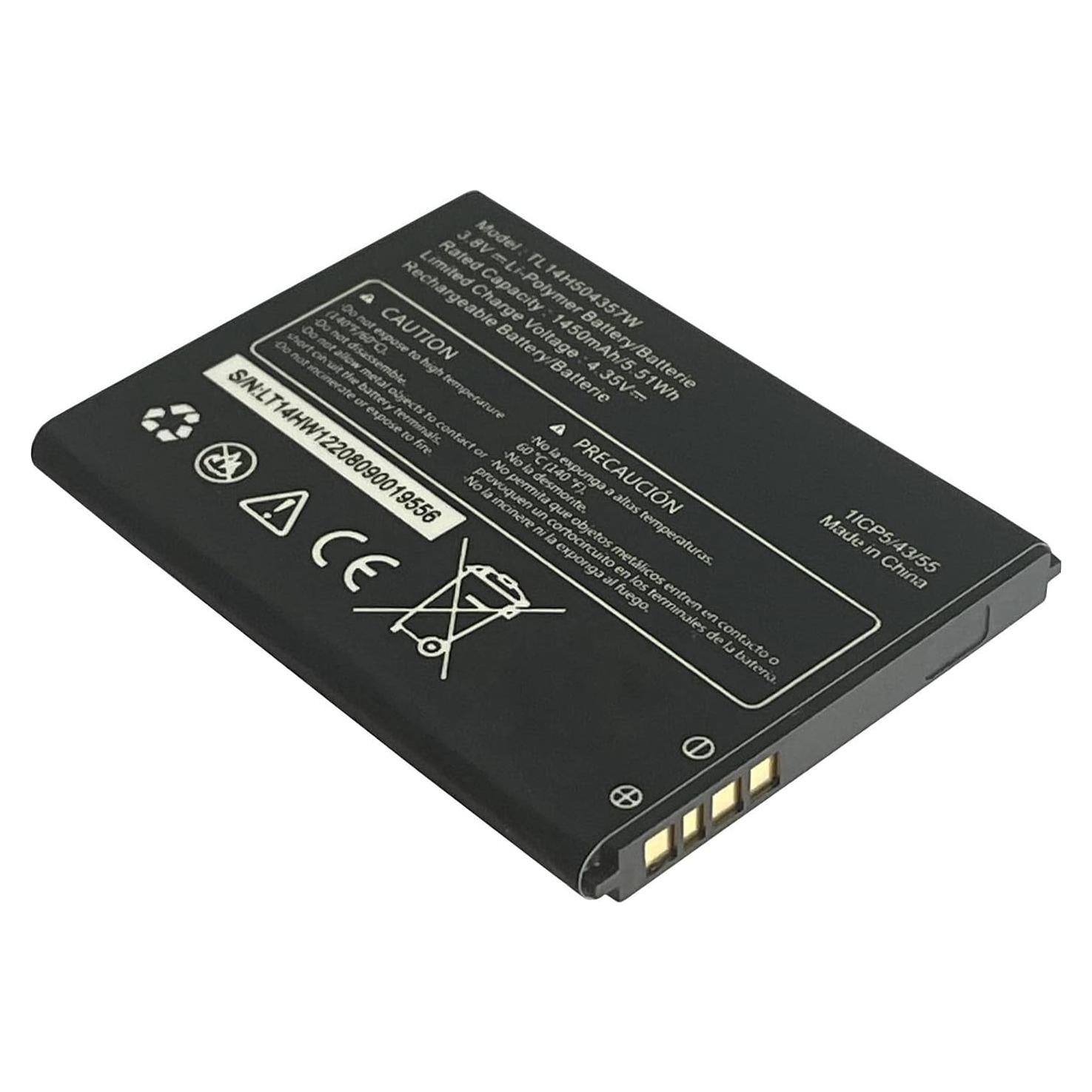 Batería de Reemplazo TL14H504357W para AT&T Cingular Flip IV 1450mAh
