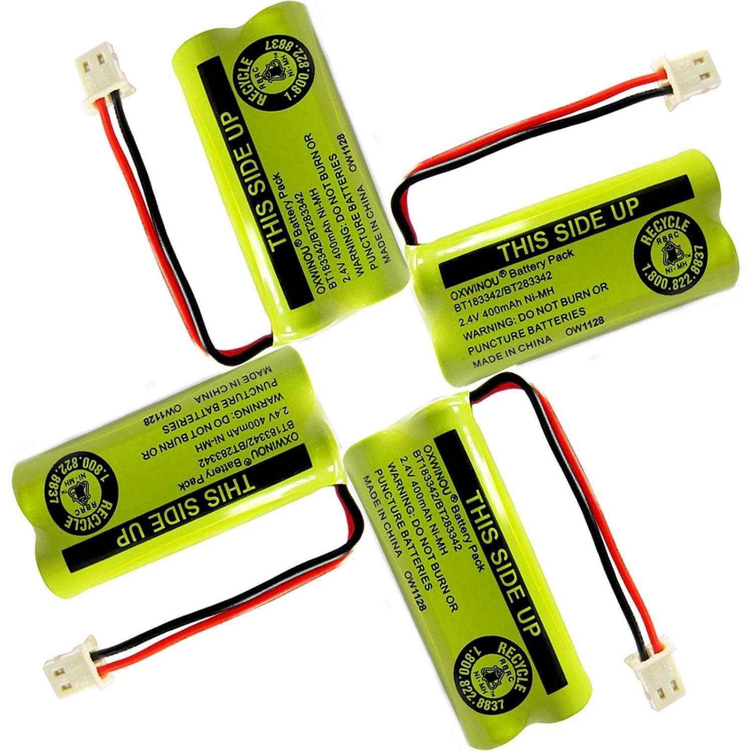 Batería Recargable OXWINOU BT183342 2Pcs 2.4V 400mAh Ni-MH
