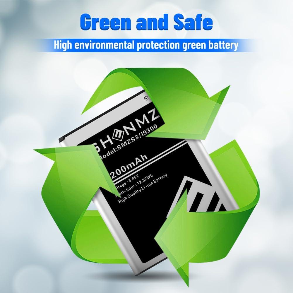 Batería de Reemplazo SHENMZ 3200mAh para Samsung Galaxy S3