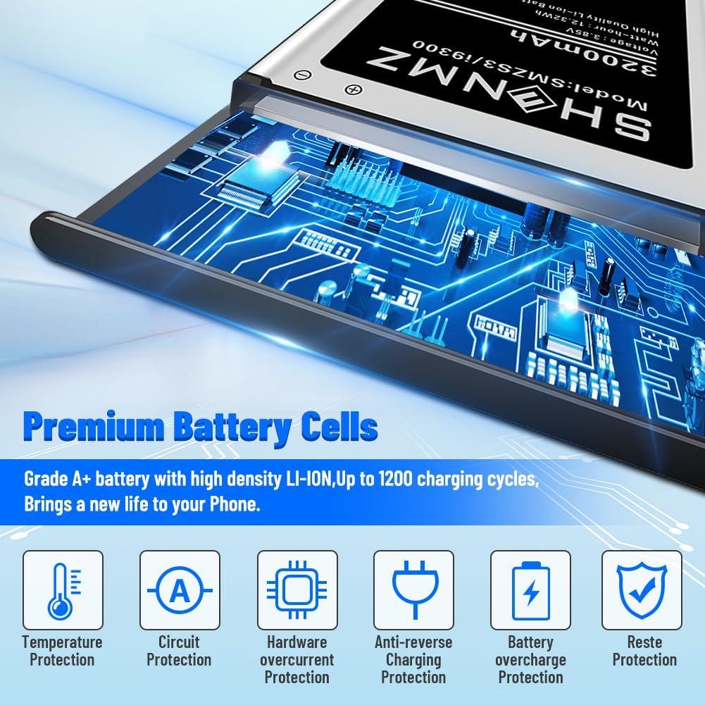 Batería de Reemplazo SHENMZ 3200mAh para Samsung Galaxy S3