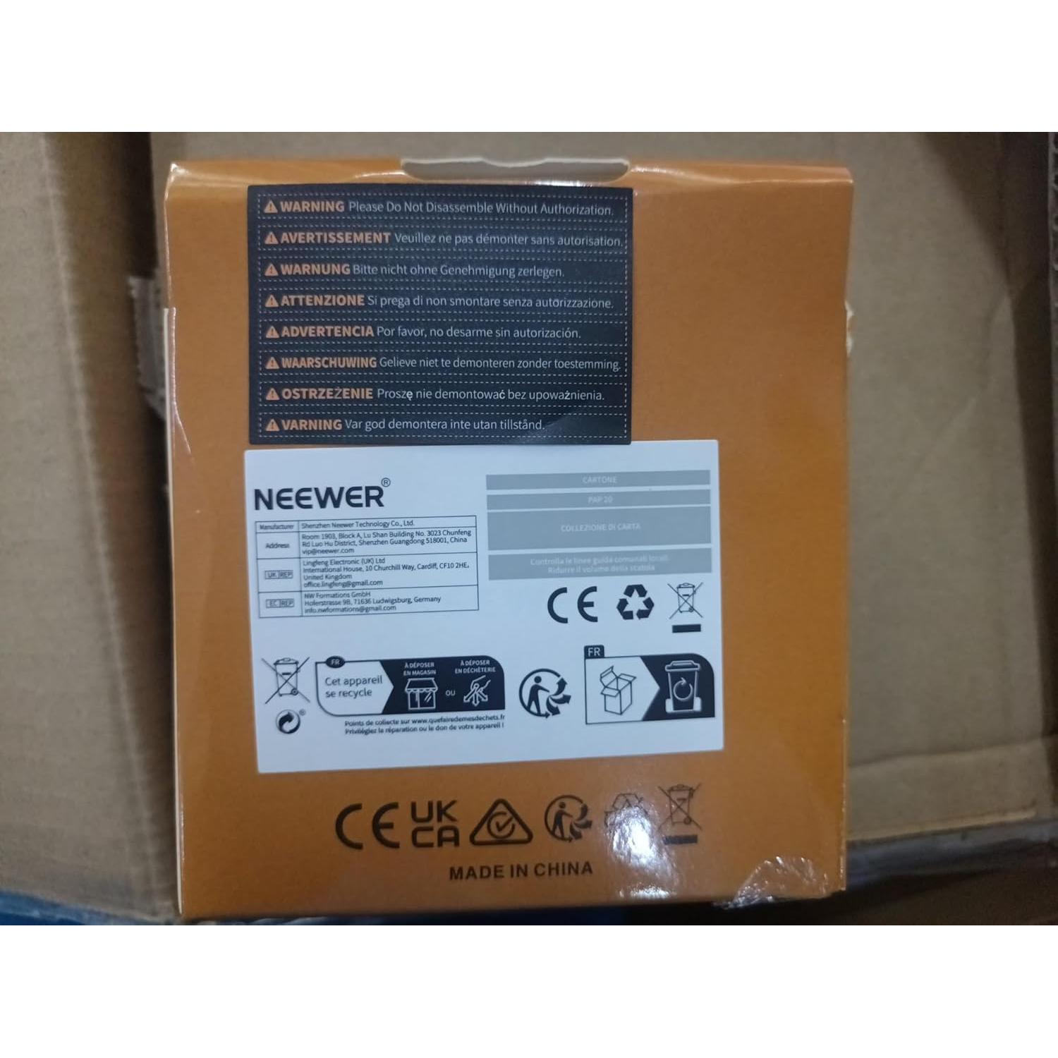 Batería NEEWER NP-F970 10500mAh Carga Rápida USB C Blanca