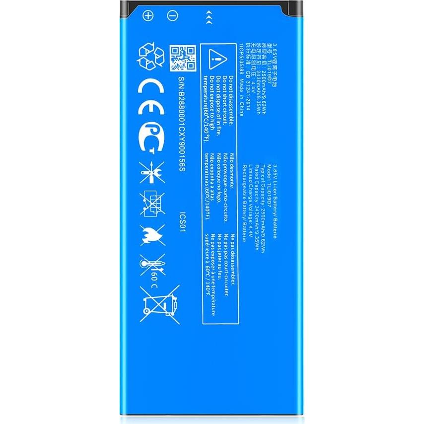 Batería de Reemplazo SHENMZ TLi019D7 2500mAh para Alcatel 1