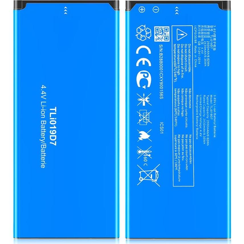 Batería de Reemplazo SHENMZ TLi019D7 2500mAh para Alcatel 1