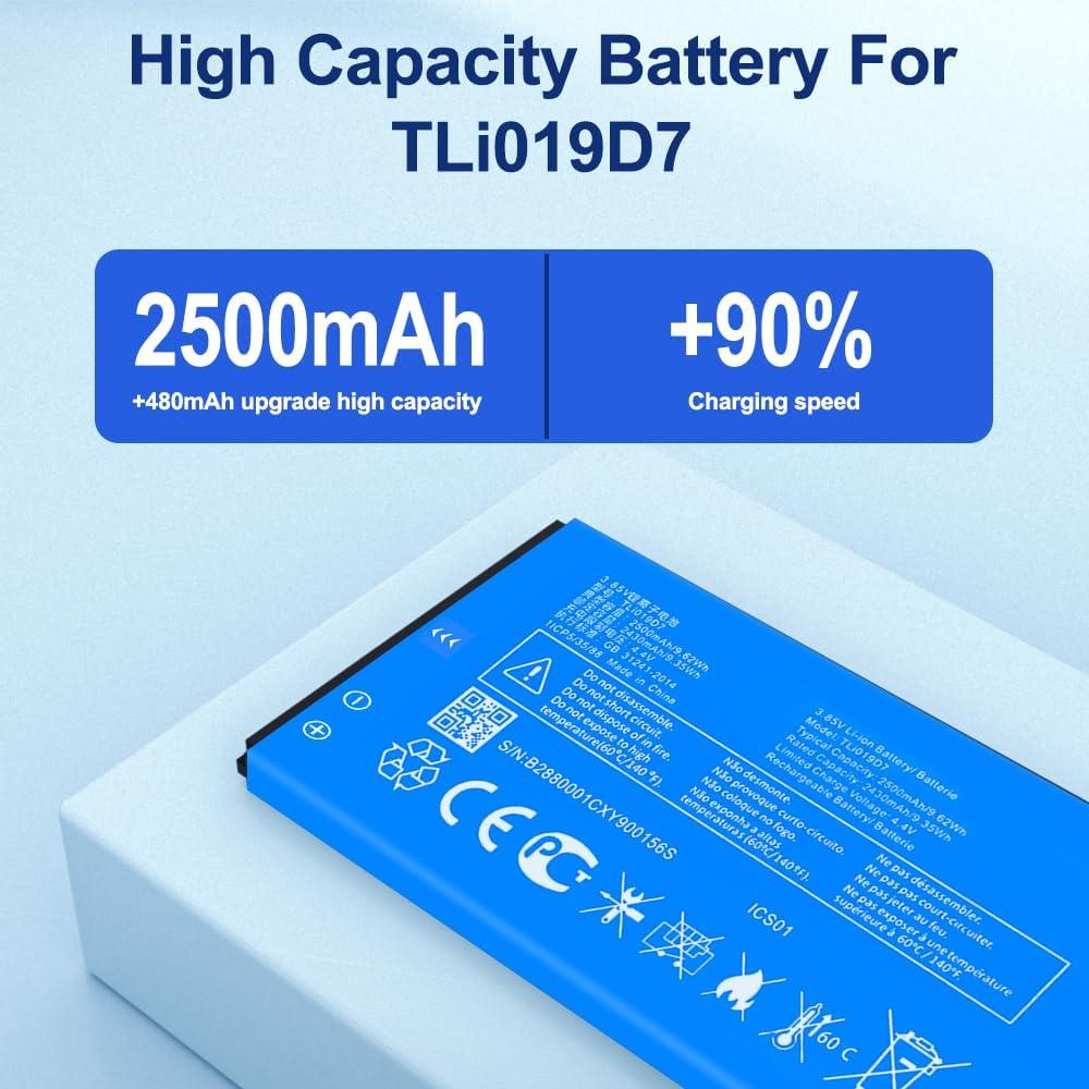 Batería de Reemplazo SHENMZ TLi019D7 2500mAh para Alcatel 1