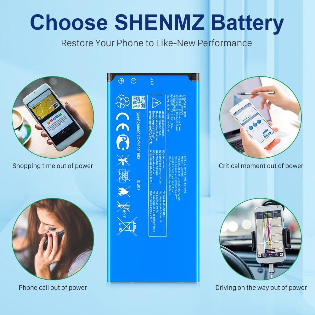 Batería de Reemplazo SHENMZ TLi019D7 2500mAh para Alcatel 1