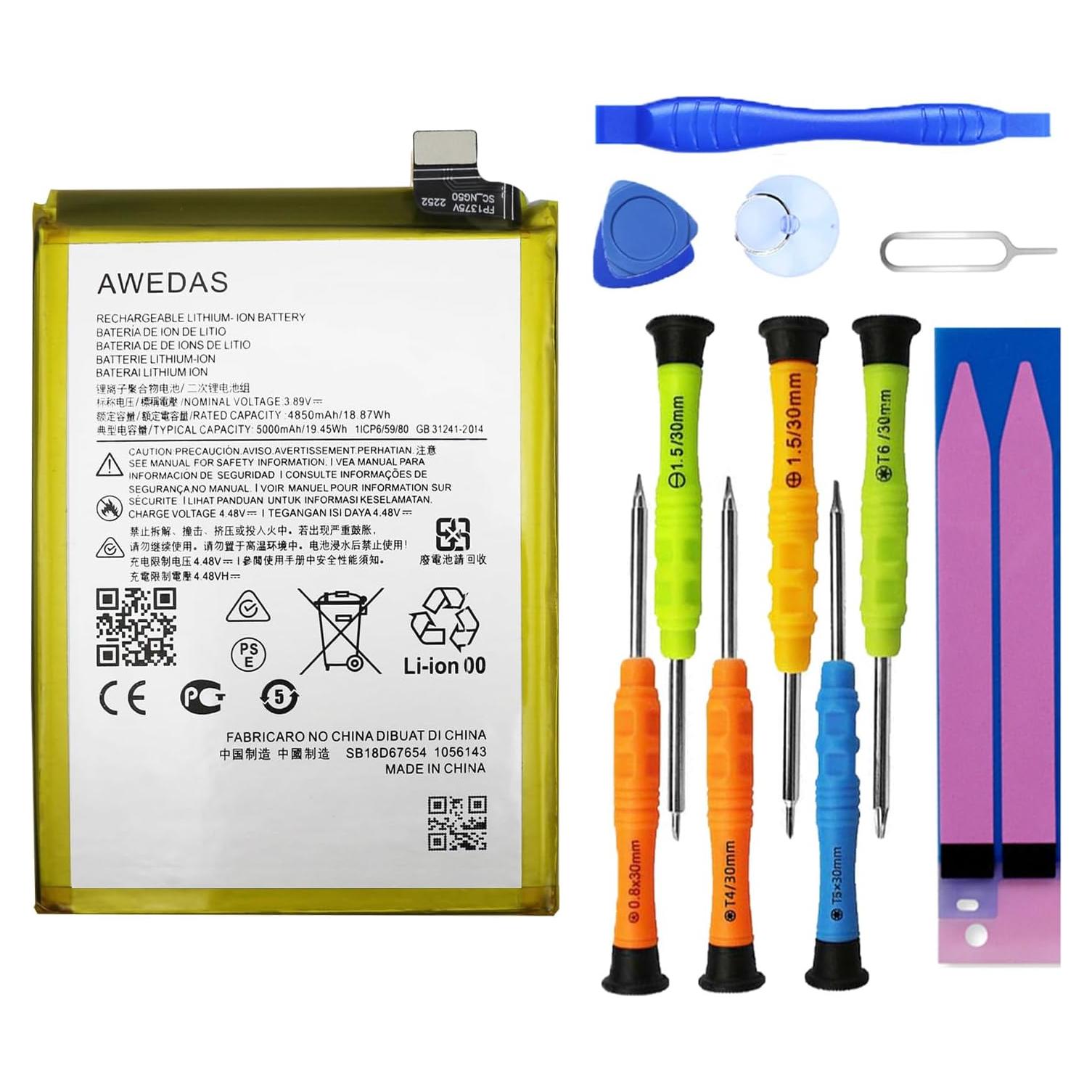 Batería de Reemplazo AWEDAS PG50 para G Stylus 5G 2023 5000mAh