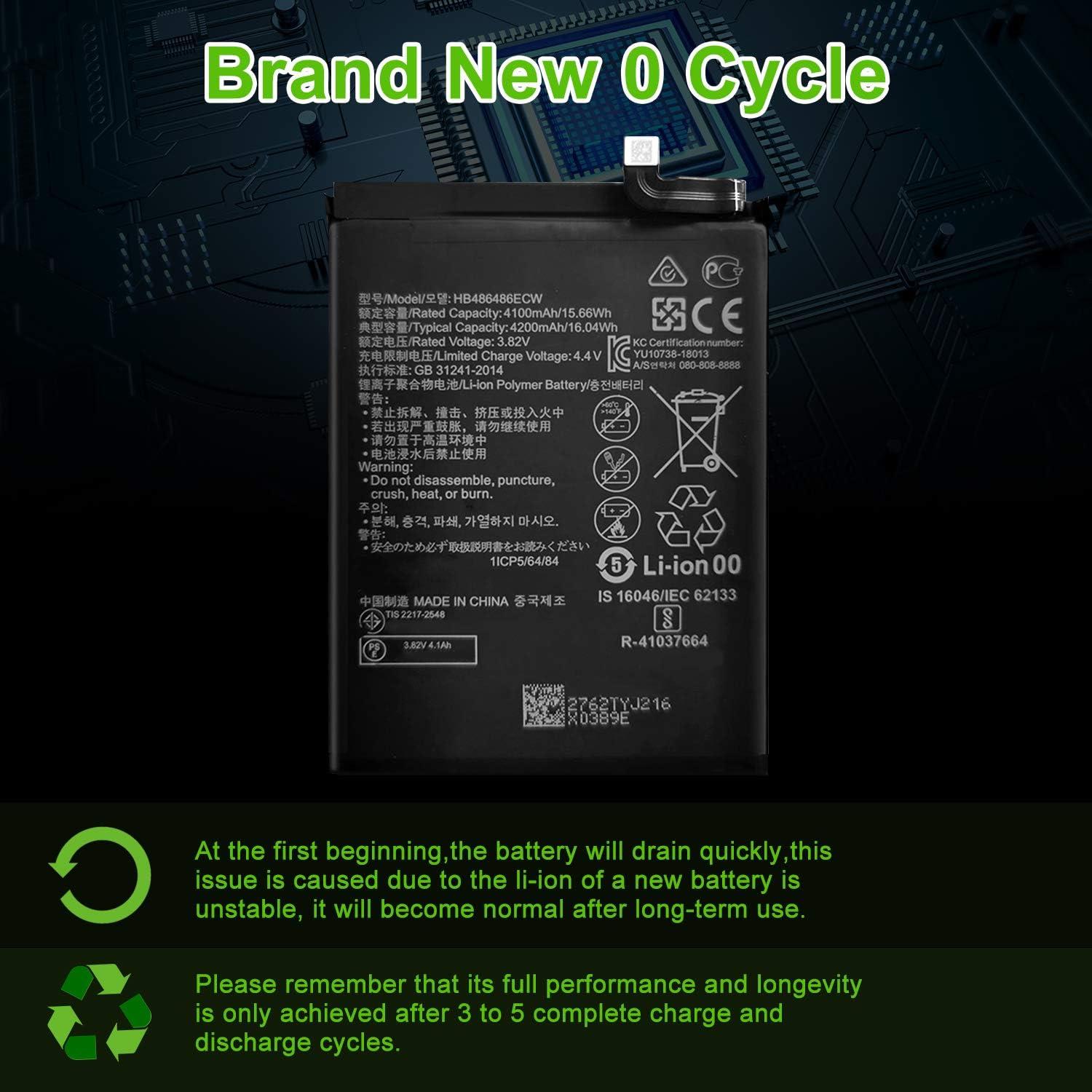 Batería de Reemplazo WUHAO HB486486ECW para Huawei P30 Pro