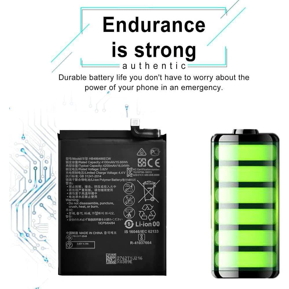 Batería de Reemplazo DDONG HB486486ECW para Huawei Mate 20 Pro y P30 Pro