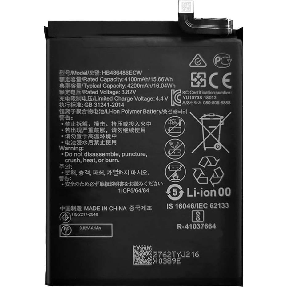 Batería de Reemplazo DDONG HB486486ECW para Huawei Mate 20 Pro y P30 Pro