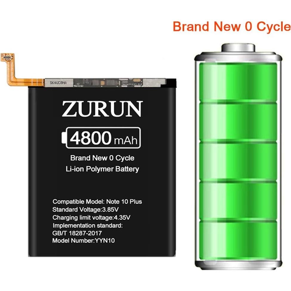 Batería de Reemplazo ZURUN 4800mAh para Galaxy Note 10 Plus