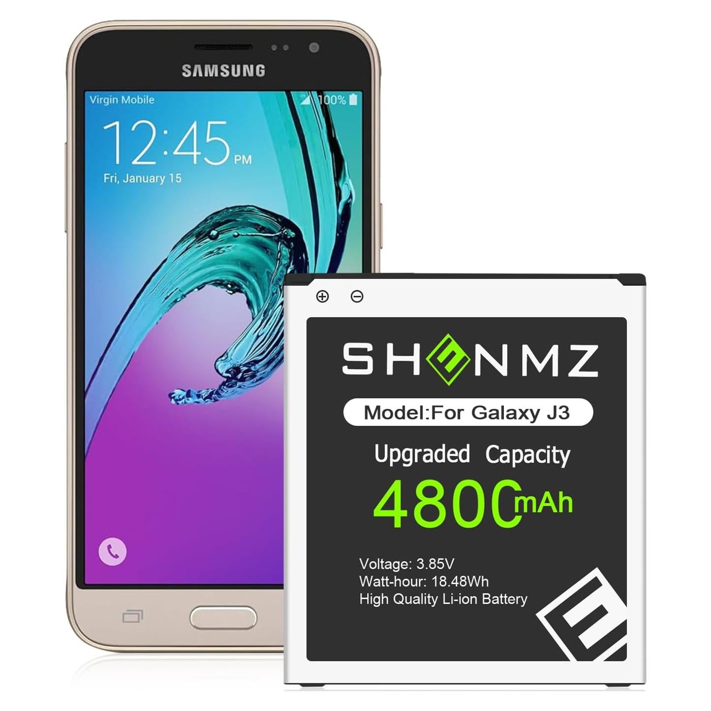 Batería de Reemplazo Galaxy J3 4800mAh ShenZhen Maxpower