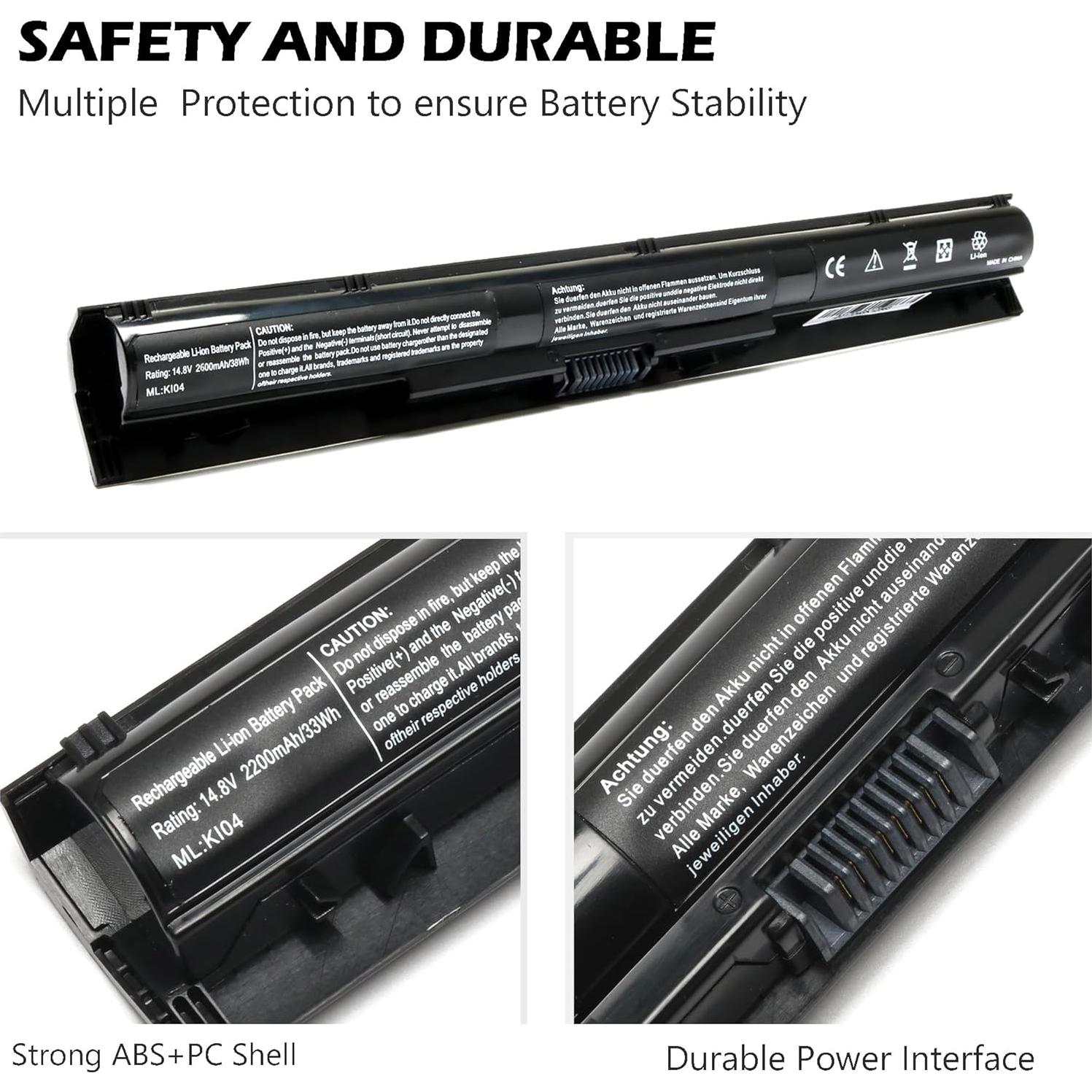 Batería de Laptop HP Pavilion KI04 2600mAh 14.8V Li-ion