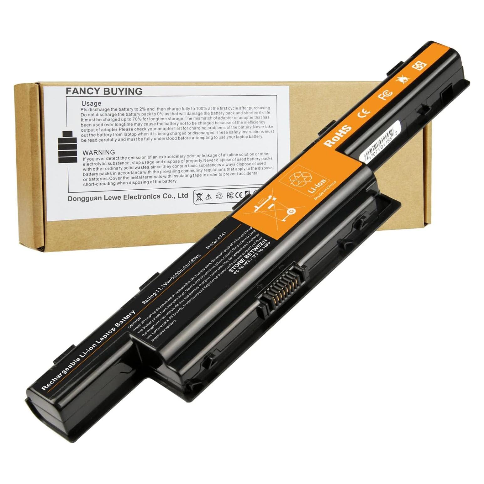 Batería de Laptop Li-ion 58Wh 5200mAh para ACER Aspire