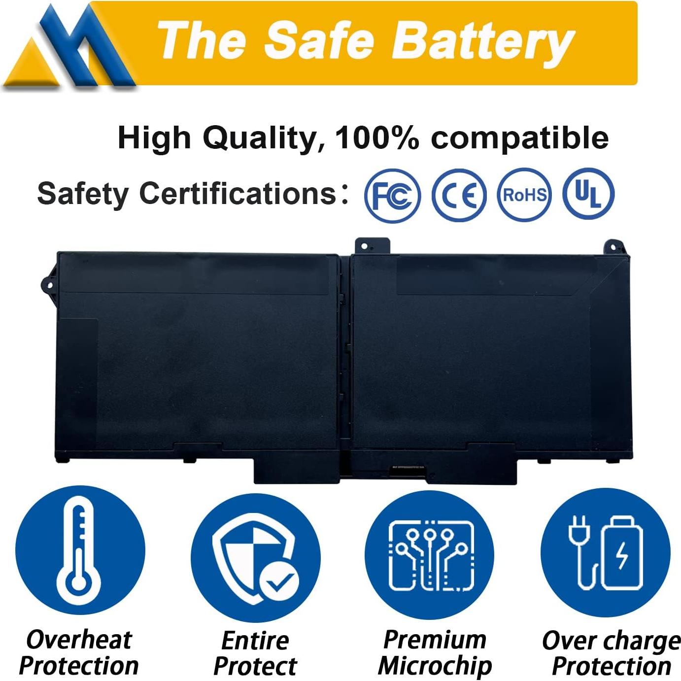 Batería de Reemplazo RJ40G 63Wh para Laptop Dell Latitude 14/15