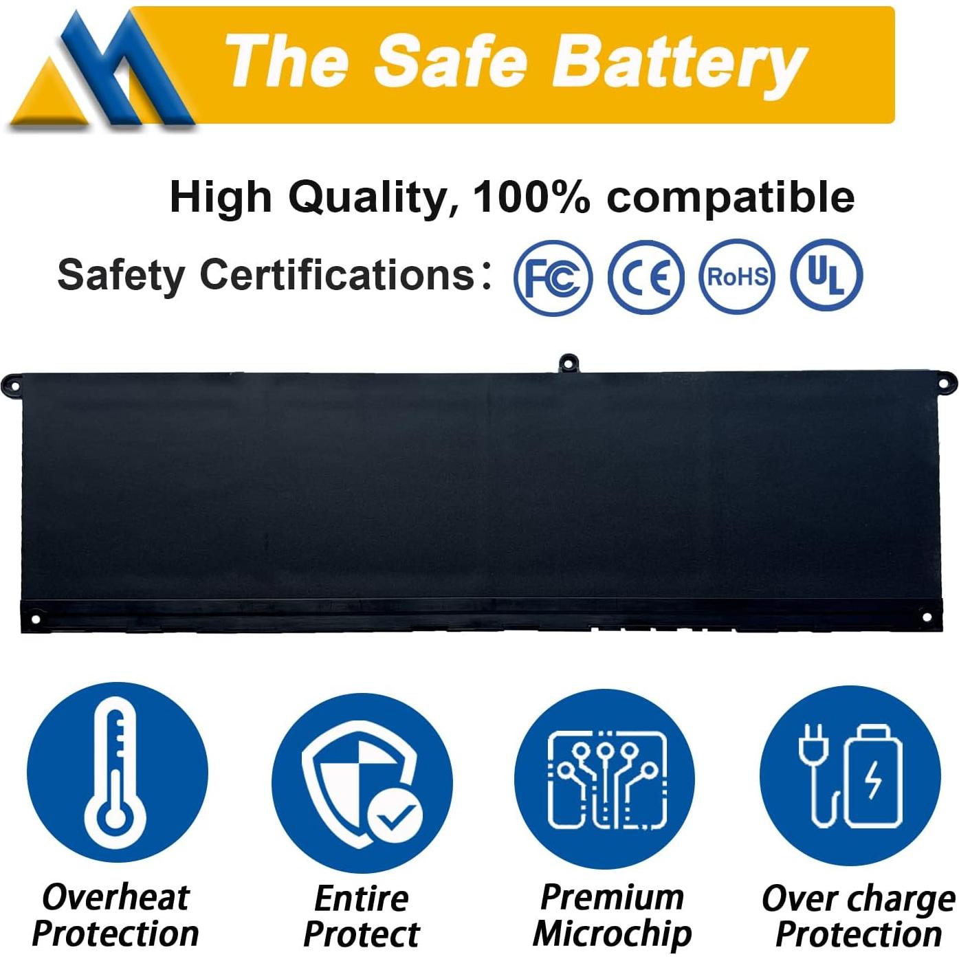 Batería de Laptop Dell V6W33 54Wh 15V para Inspiron/Latitude/Vostro