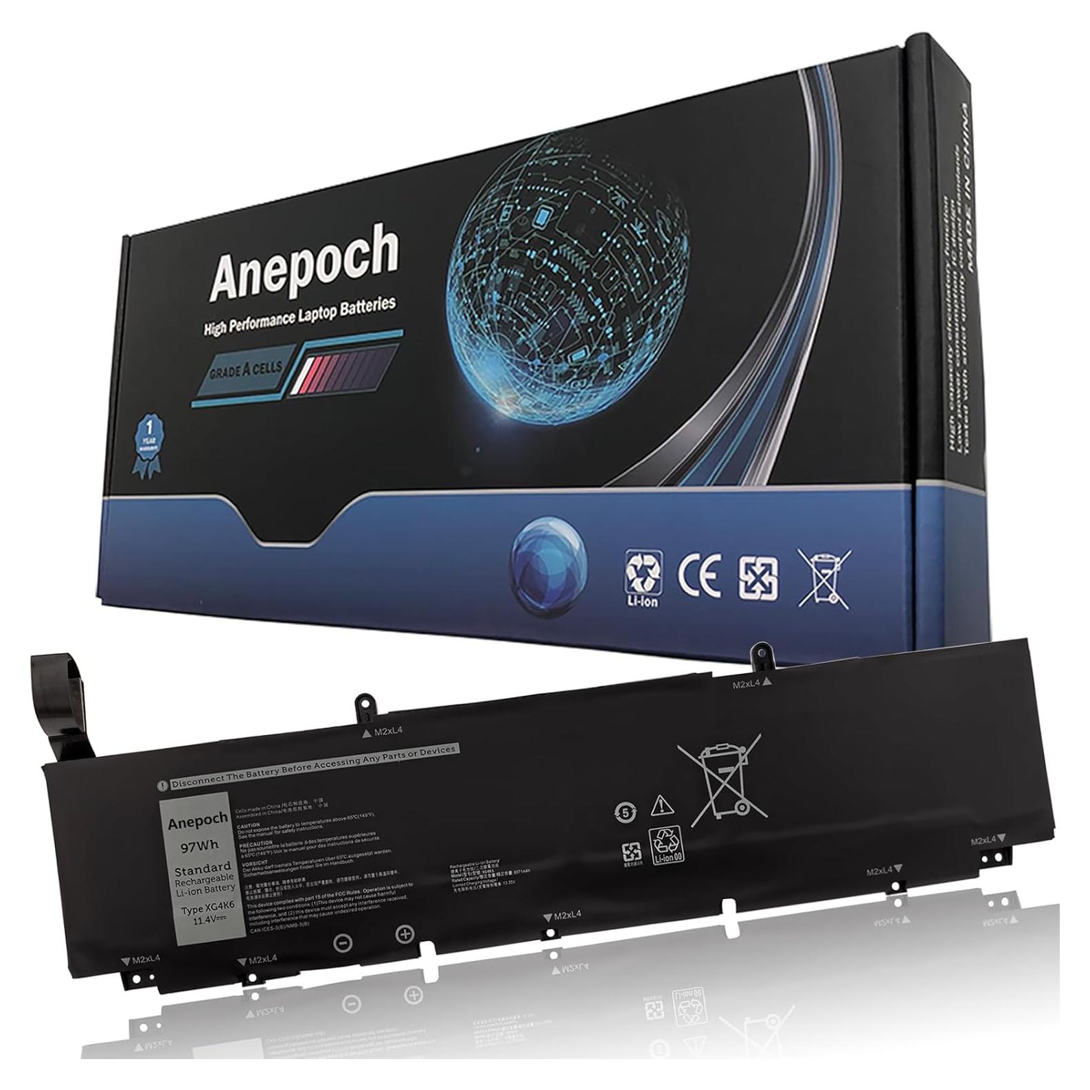 Batería de Reemplazo XG4K6 para Dell XPS 17 9700 11.4V 97Wh