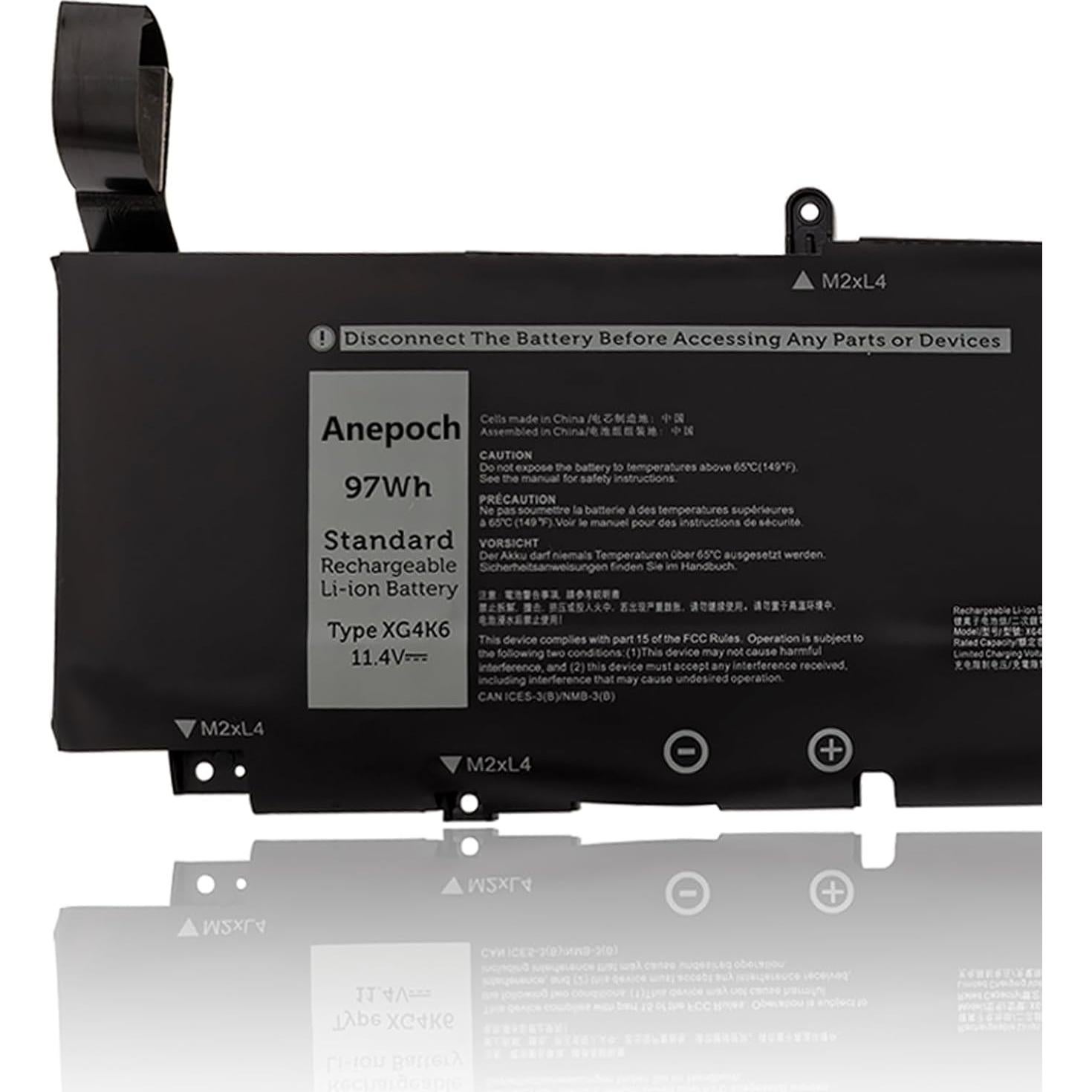 Batería de Reemplazo XG4K6 para Dell XPS 17 9700 11.4V 97Wh